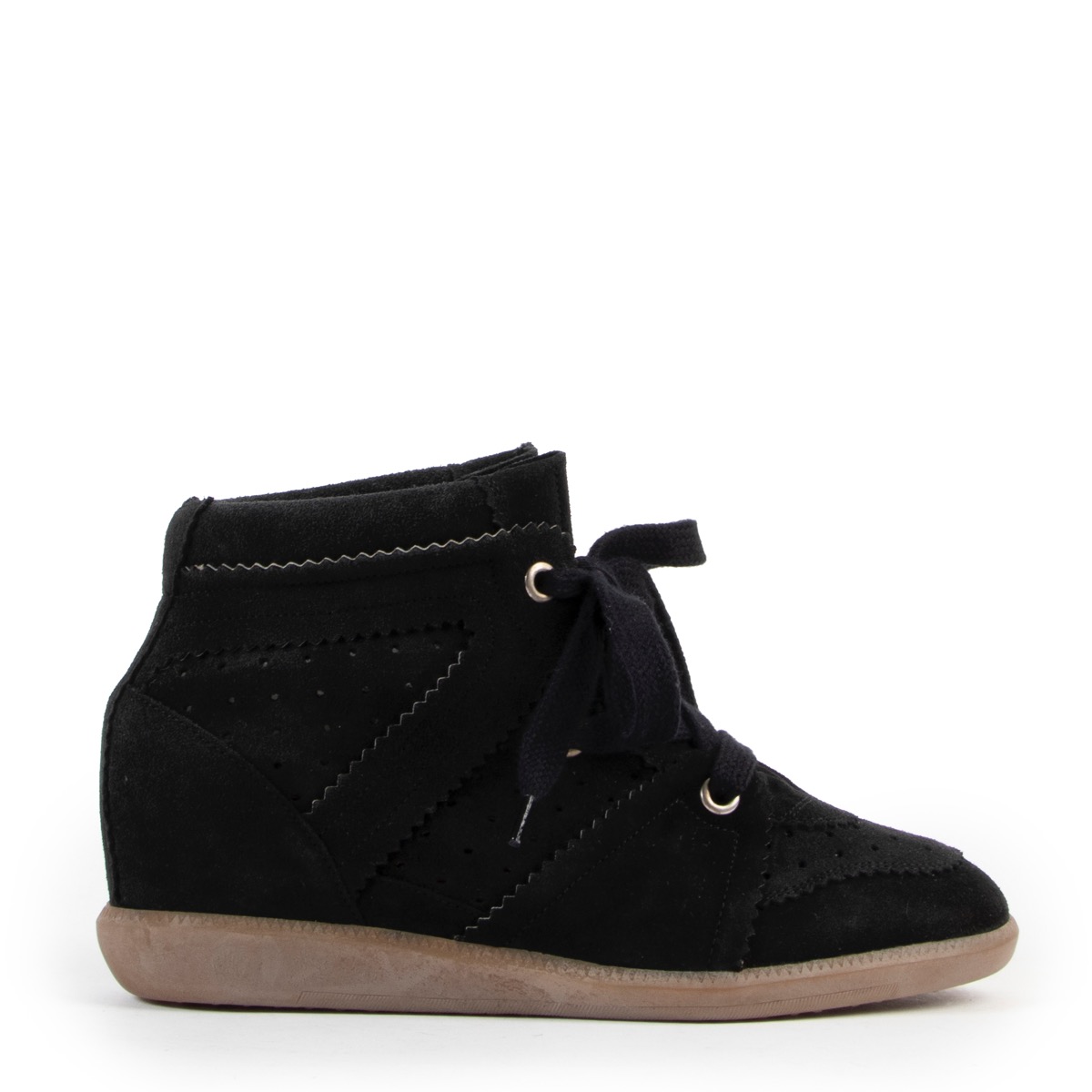Isabel Marant Etoile Bobby Suede Wedge Sneakers - Size 41