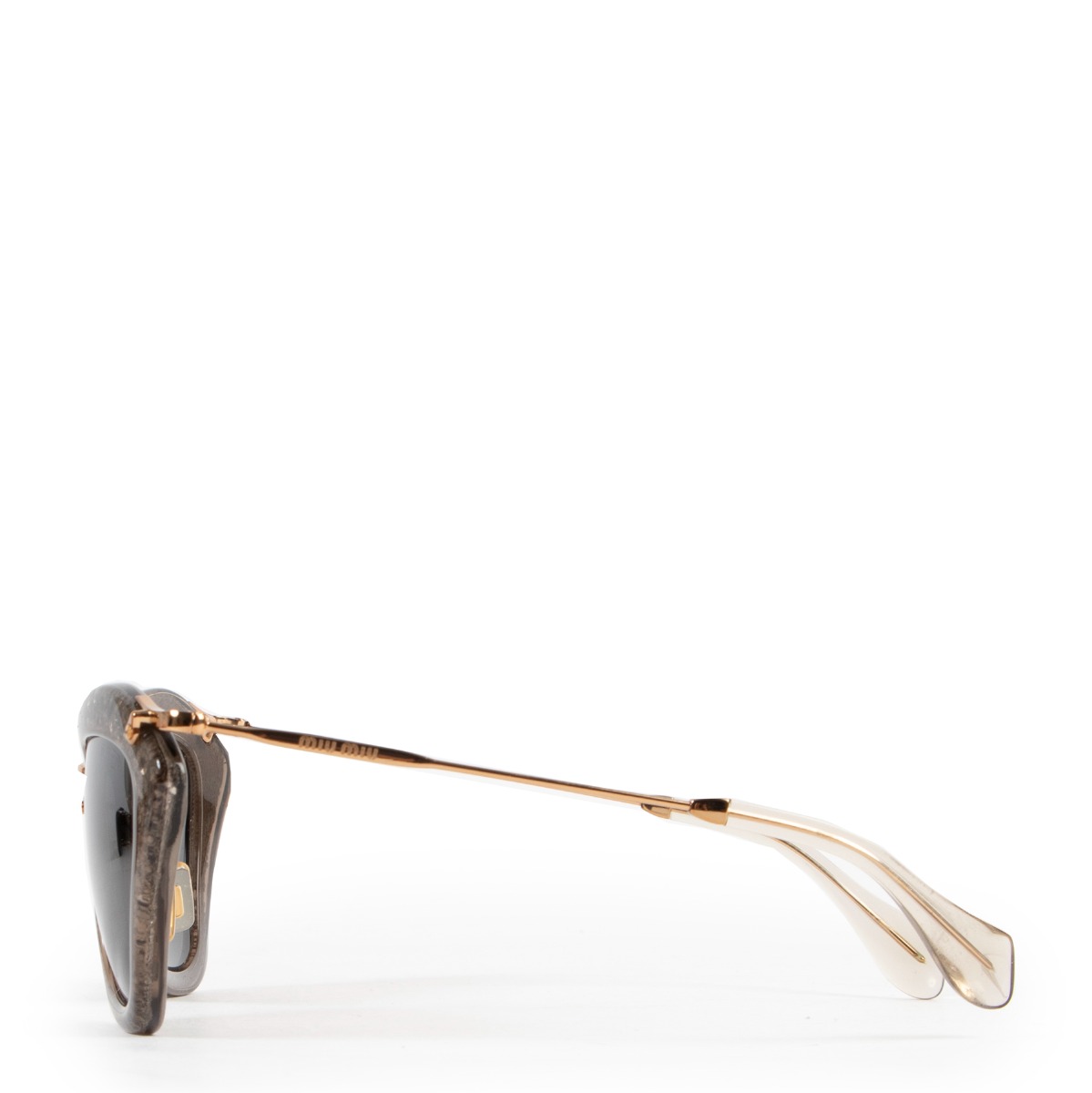 Miu miu noir hotsell eyewear with glitter