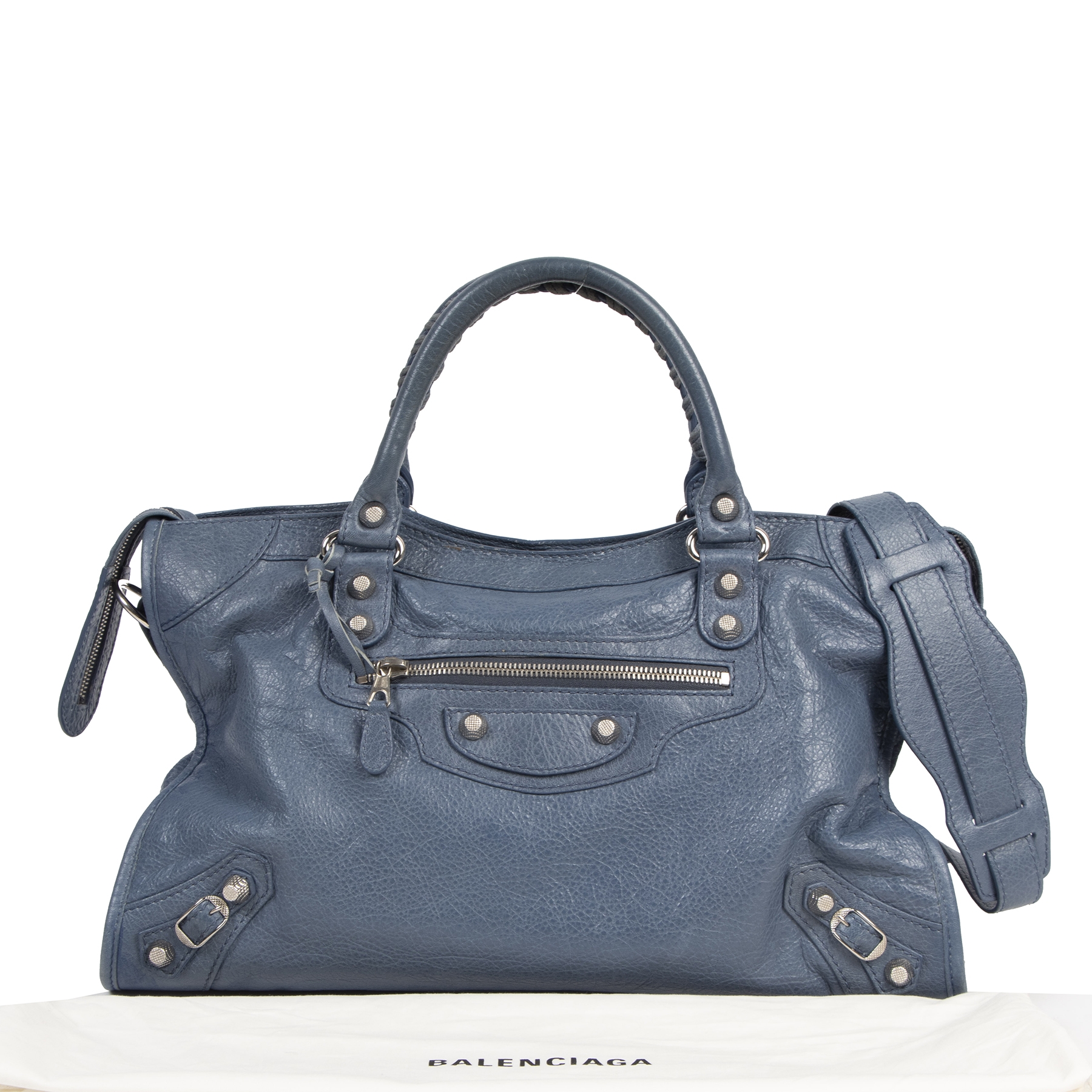 Blue balenciaga purse sales