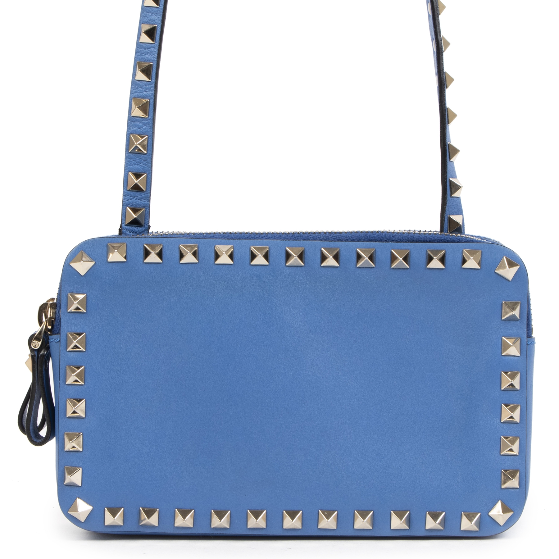 Valentino Blue Rockstud Mini Crossbody Bag Labellov Buy and