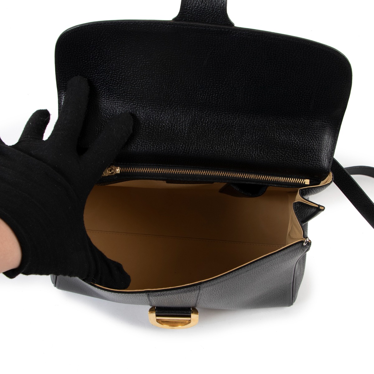 Delvaux Black Brillant MM Shoulder Bag ○ Labellov ○ Buy and Sell