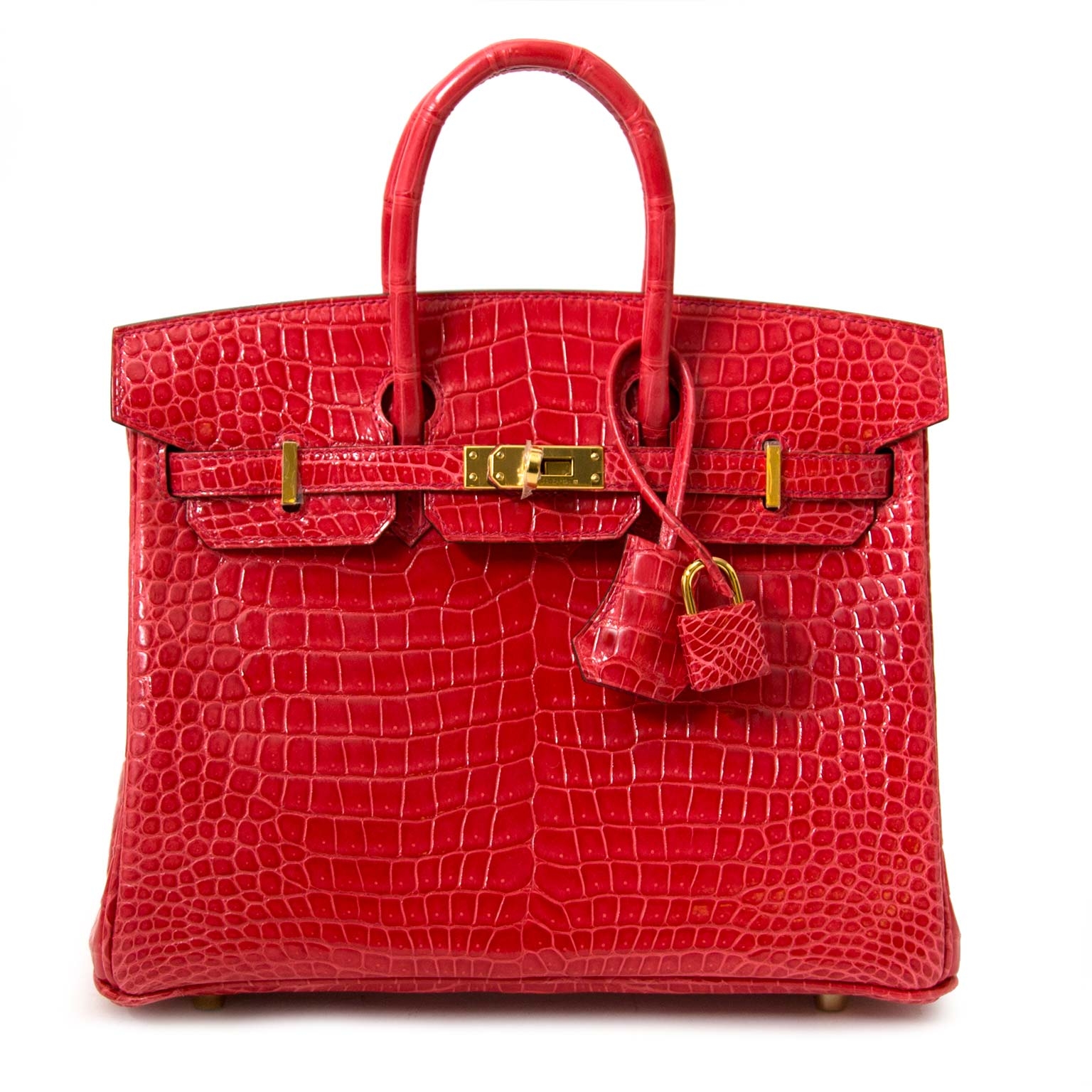 HERMES（希少）リザード　ダンクル Hermès 30cm Birkin Black Shiny Crocodile Porosus Gold