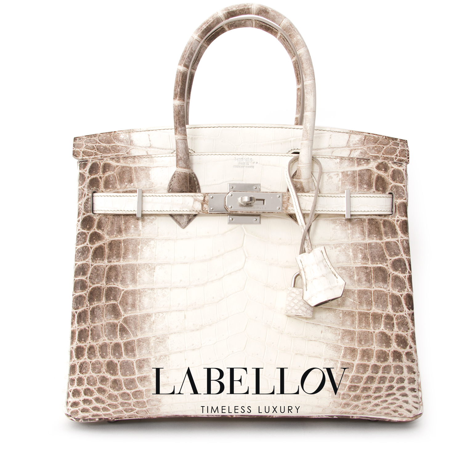 Hermès Birkin 25 Himalaya Niloticus Crocodile PHW ○ Labellov