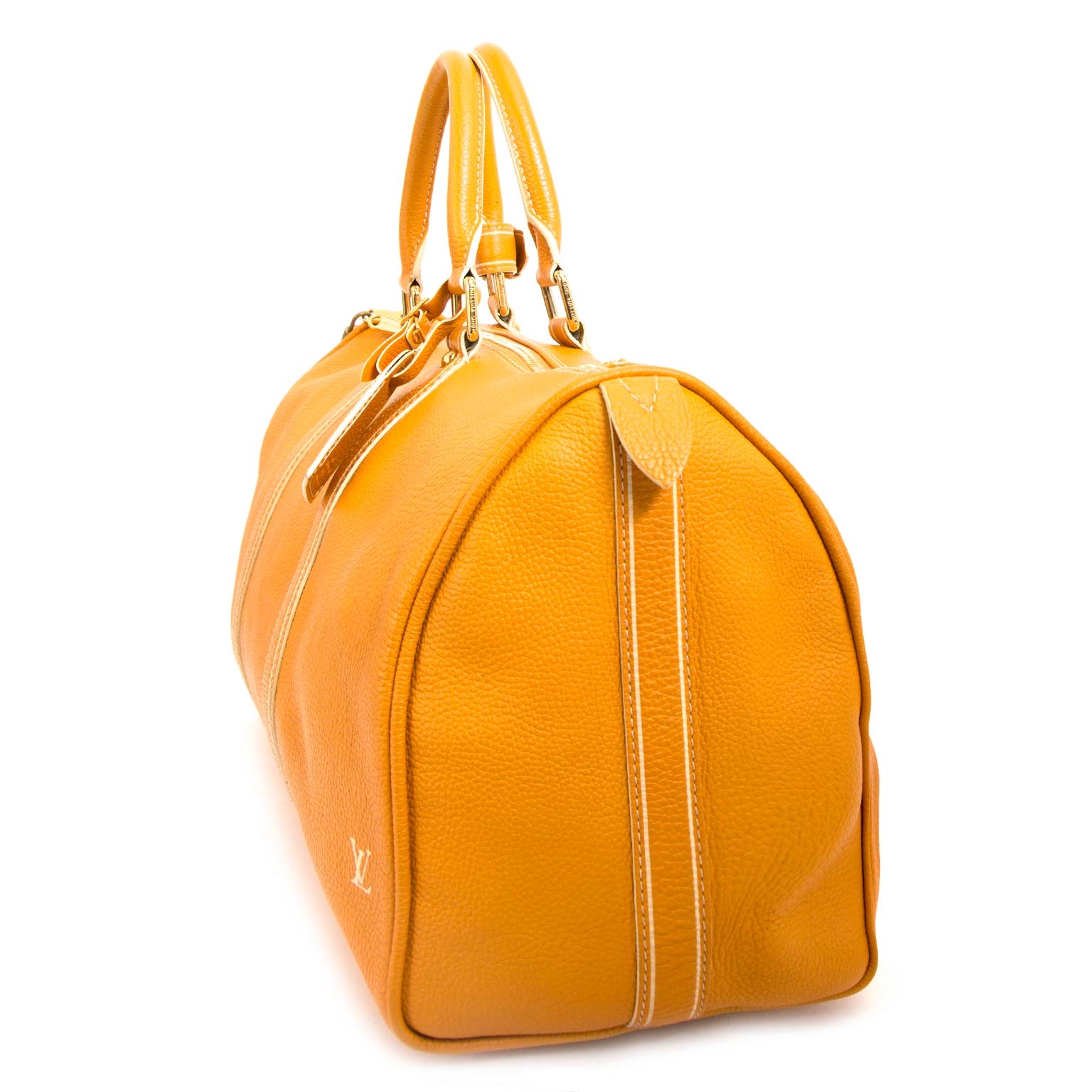 Cloth 48h bag Louis Vuitton Yellow in Cloth - 32283283