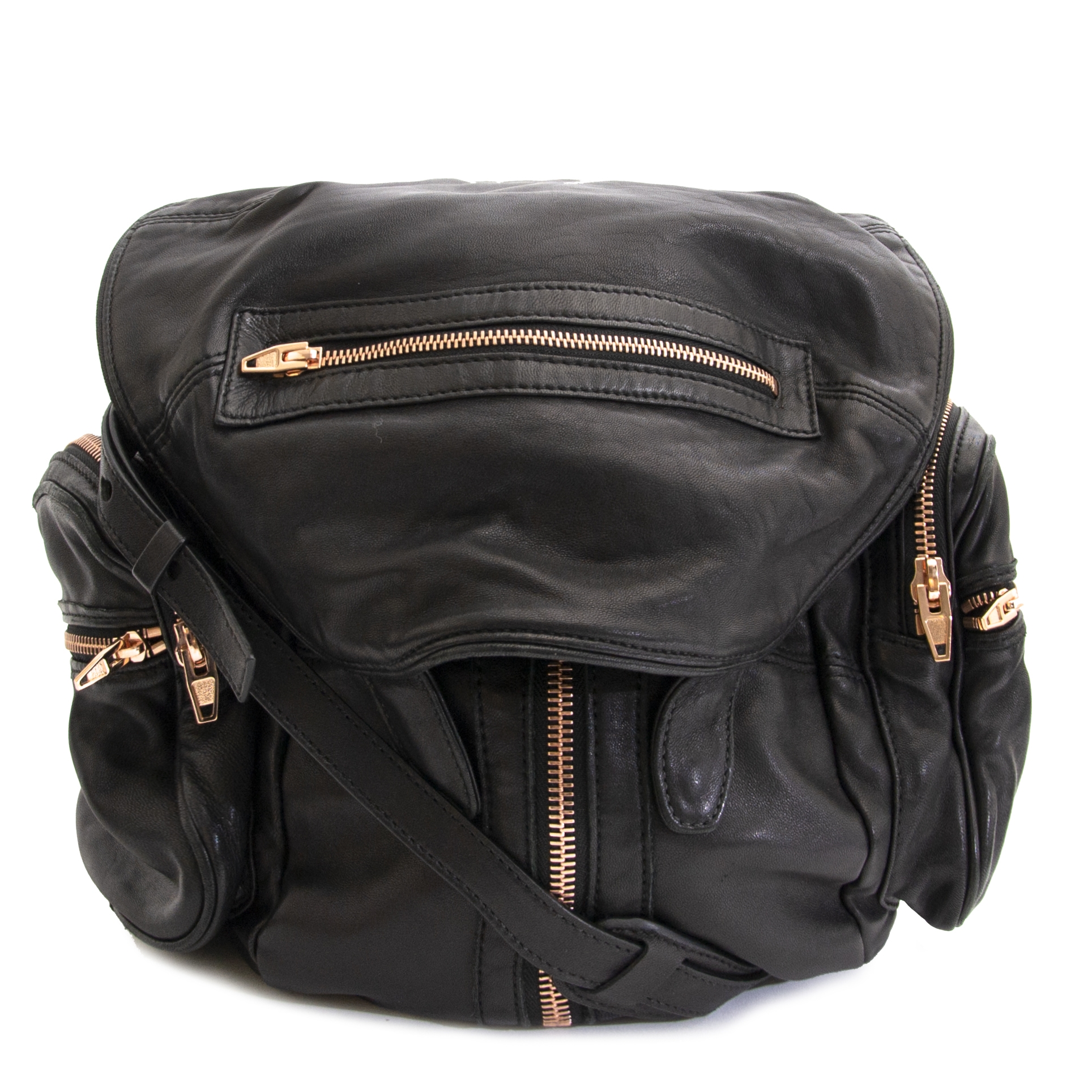 Alexander Wang Marti Rose Gold Zipper Backpack Labellov Buy