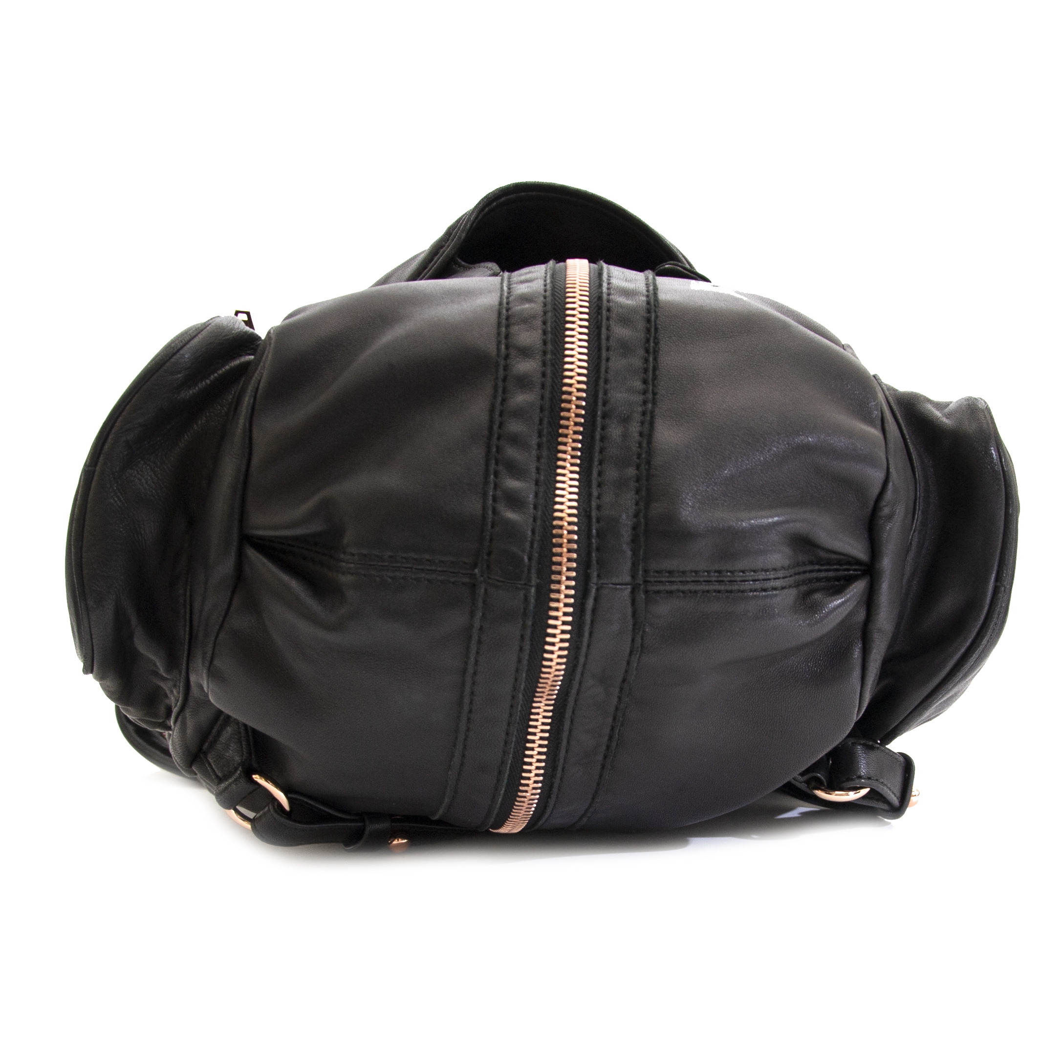 Alexander Wang Marti Rose Gold Zipper Backpack ○ Labellov