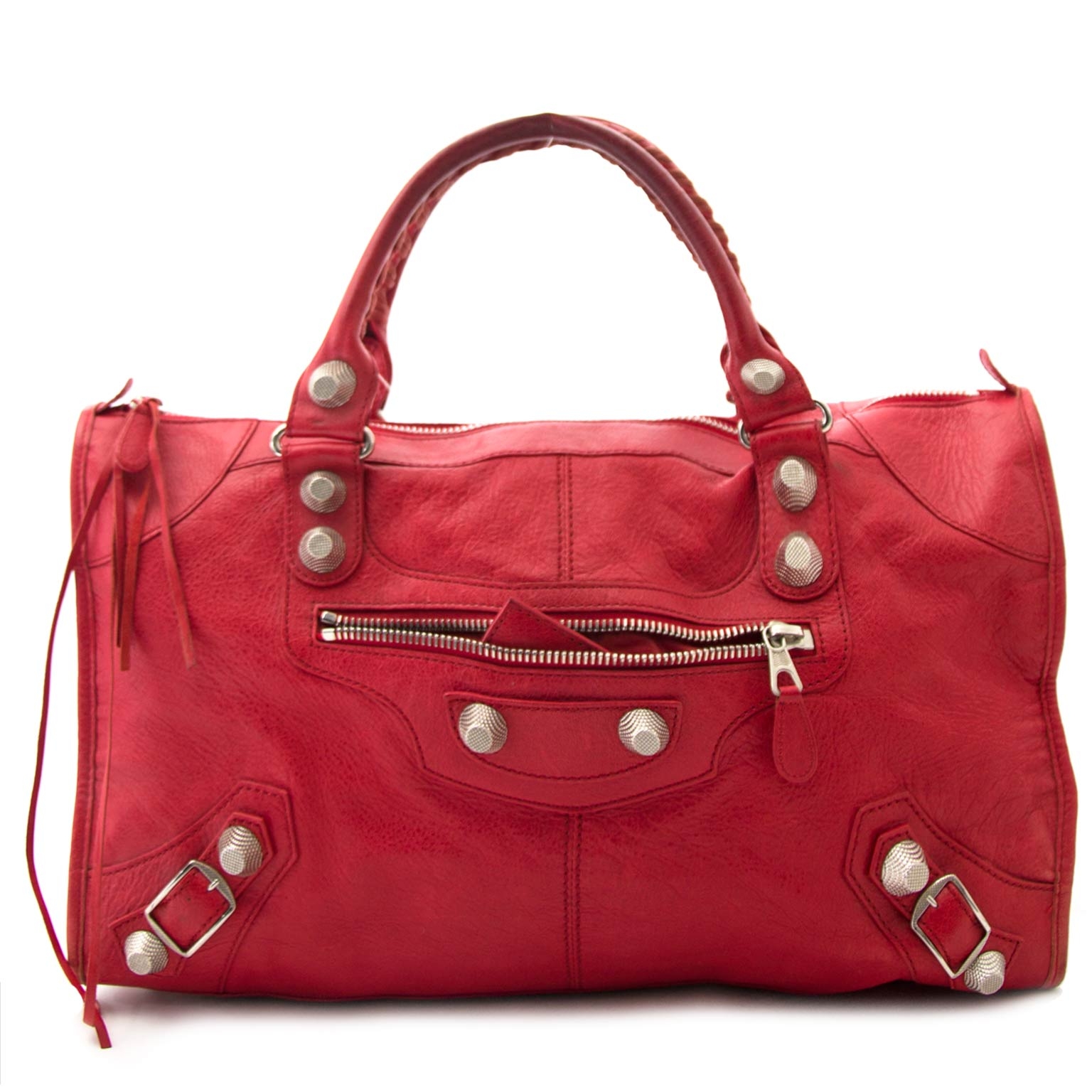 BALENCIAGA レッド かごバッグ レッド（赤）系 BALENCIAGA(バレンシアガ) かごバッグ
