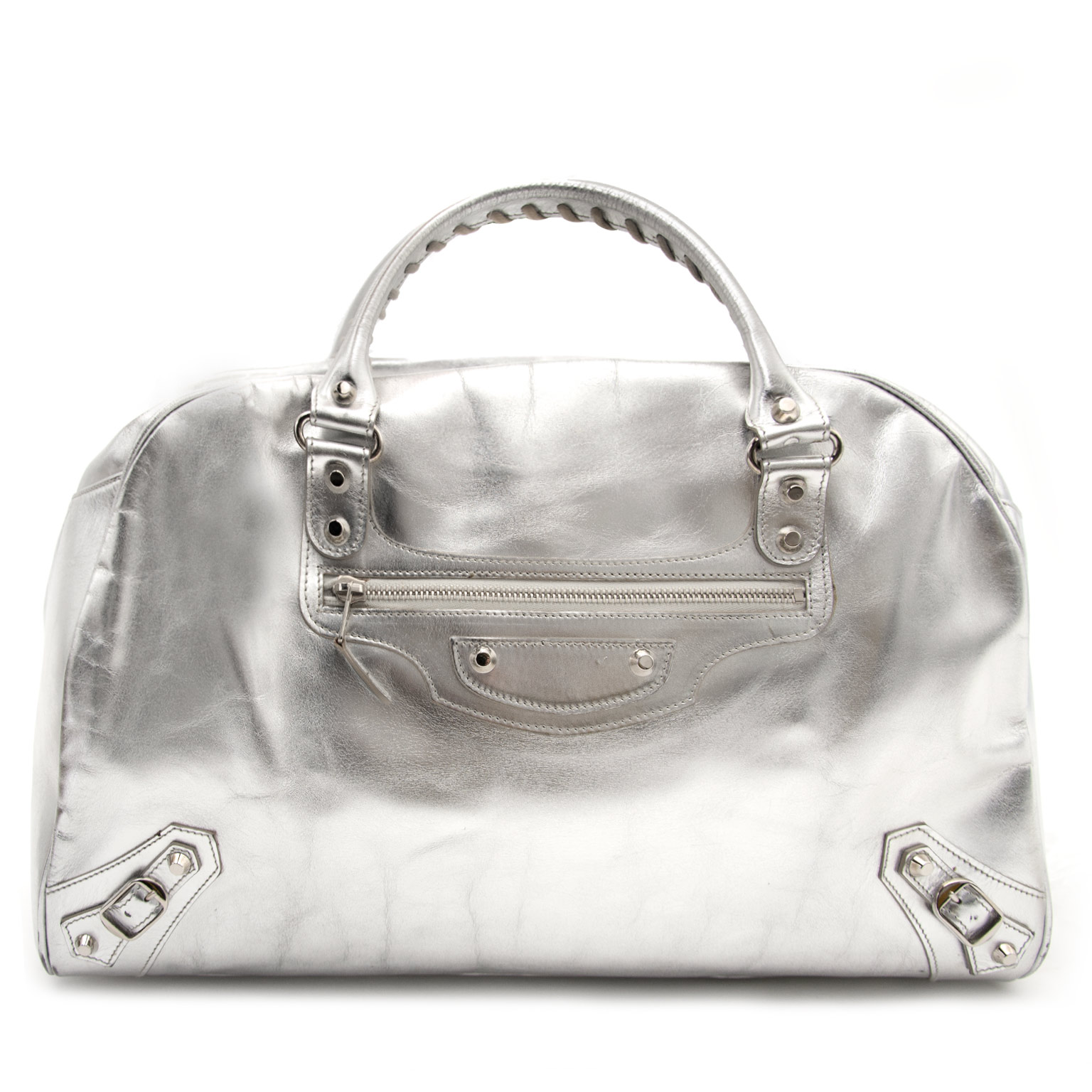 Spanien metodologi rendering Balenciaga Silver Bowling MM ○ Labellov ○ Buy and Sell Authentic Luxury