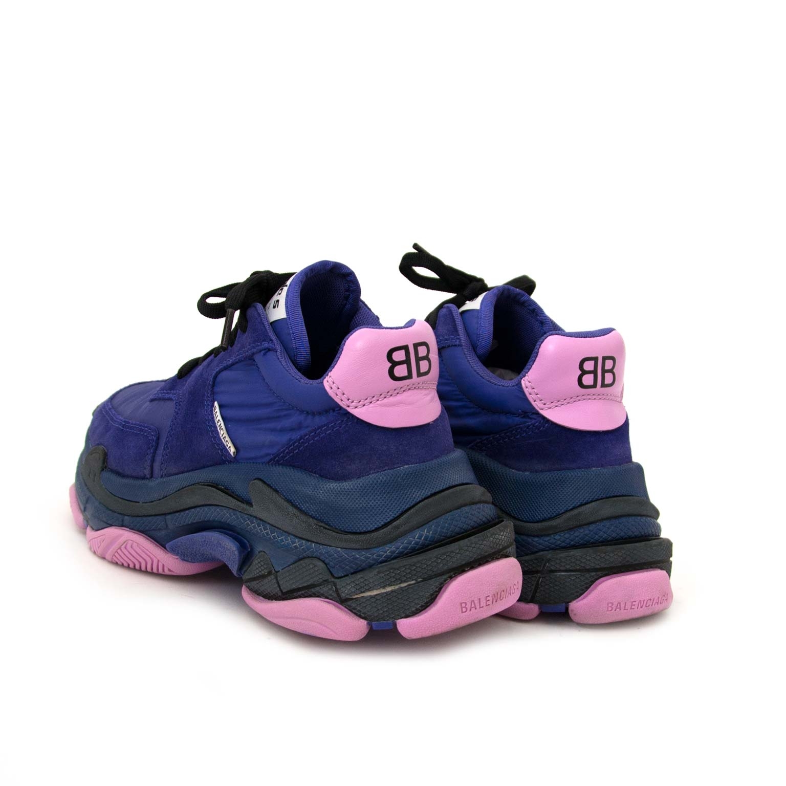 balenciaga triple s purple pink