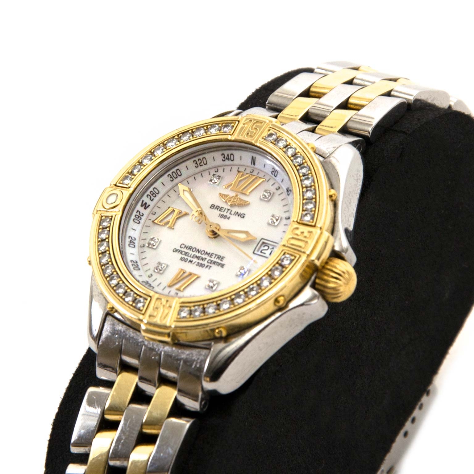 Breitling B-Class Steel and Diamond Watch