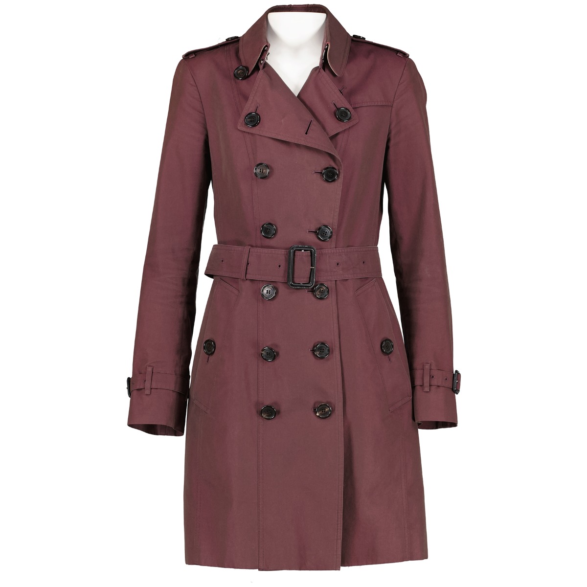 Burberry burgundy trench coat sales