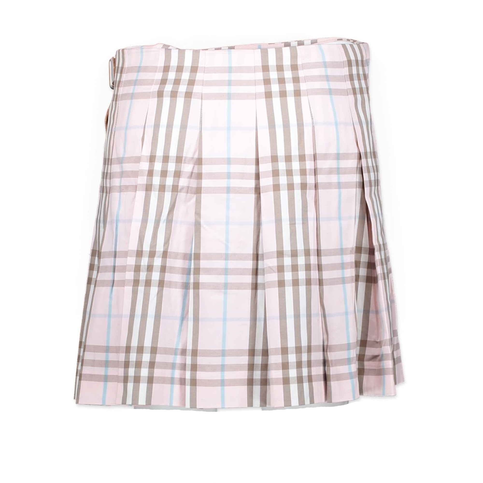 【送料&関税込】Burberry Pleated Skirt プリーツ チェック ウールブレンド スカート (リンデン
