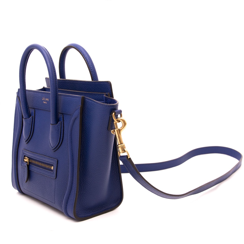 Céline Nano Cobalt Blue Luggage Bag ○ Labellov ○ Buy and Sell