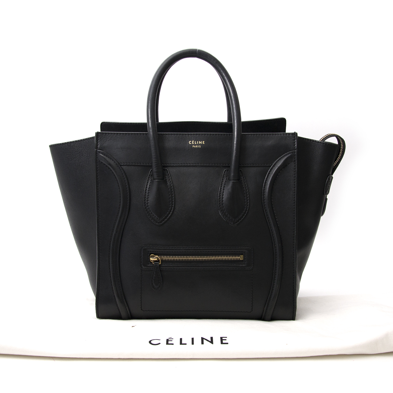 Céline Black Luggage Handbag ○ Labellov ○ Buy and Sell Authentic