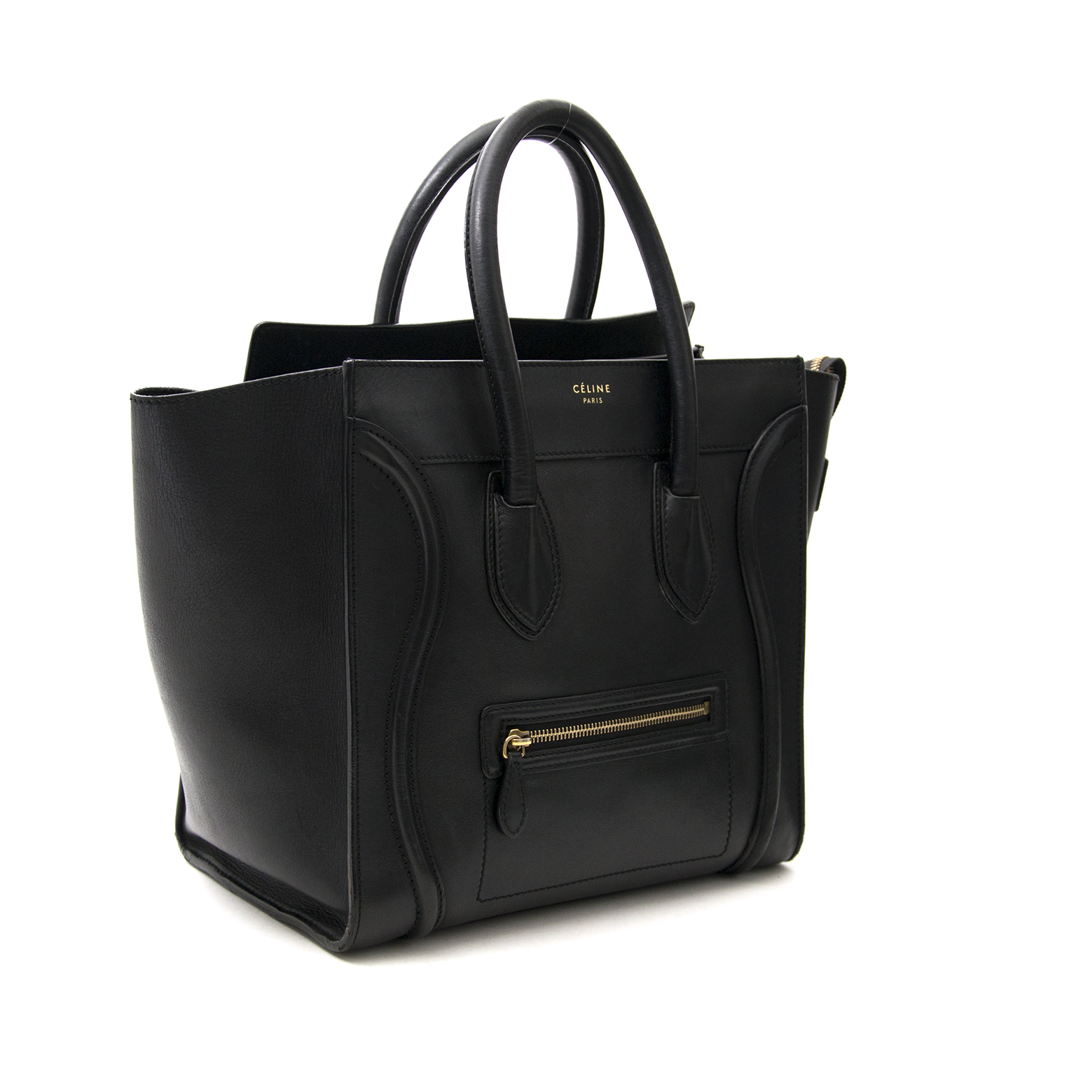 【関税&送料込】Celine Celine Handbag Celine victoire leather handbag Celine Black in Leather