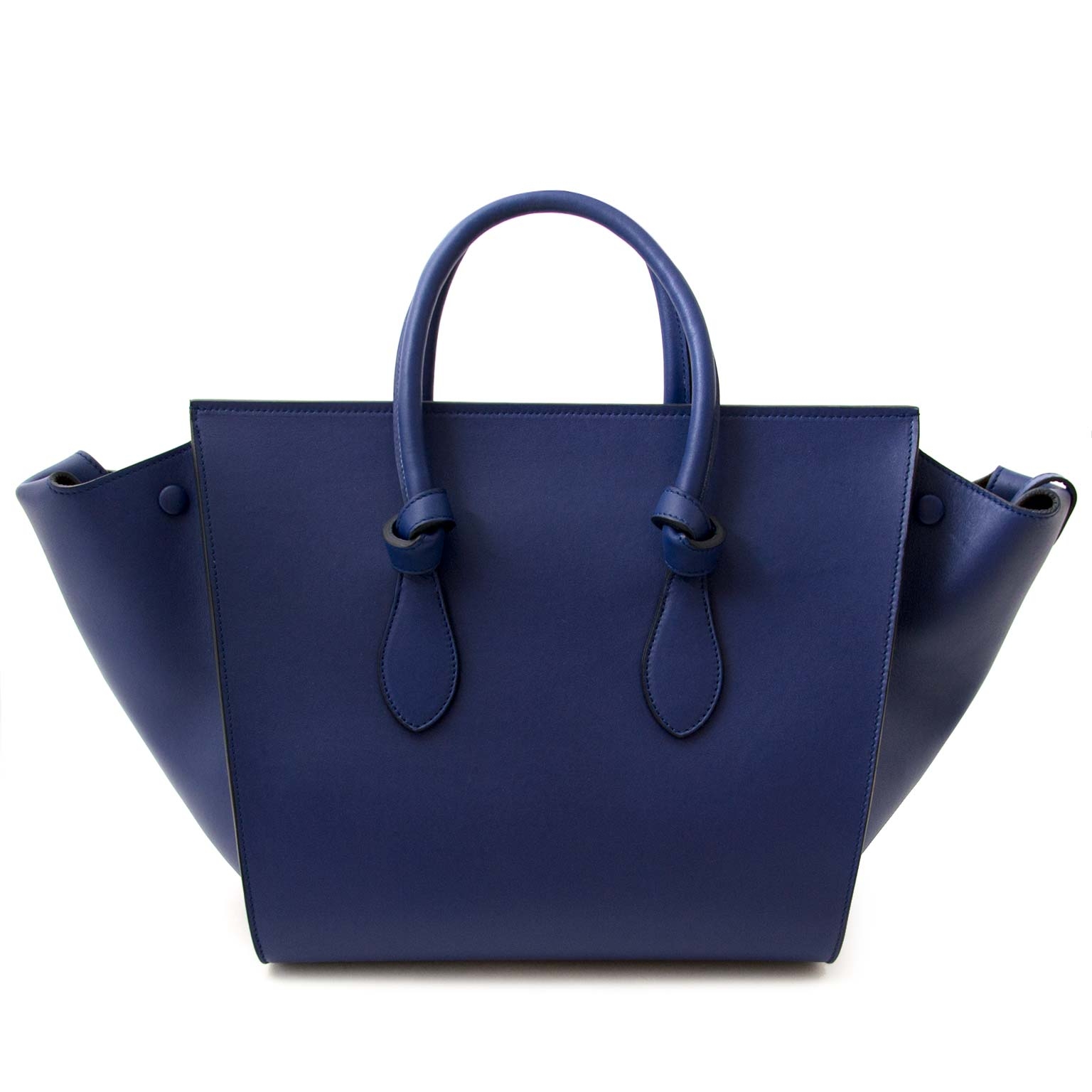 Celine Navy Blue Tie Knot Tote Bag Labellov Buy and Sell
