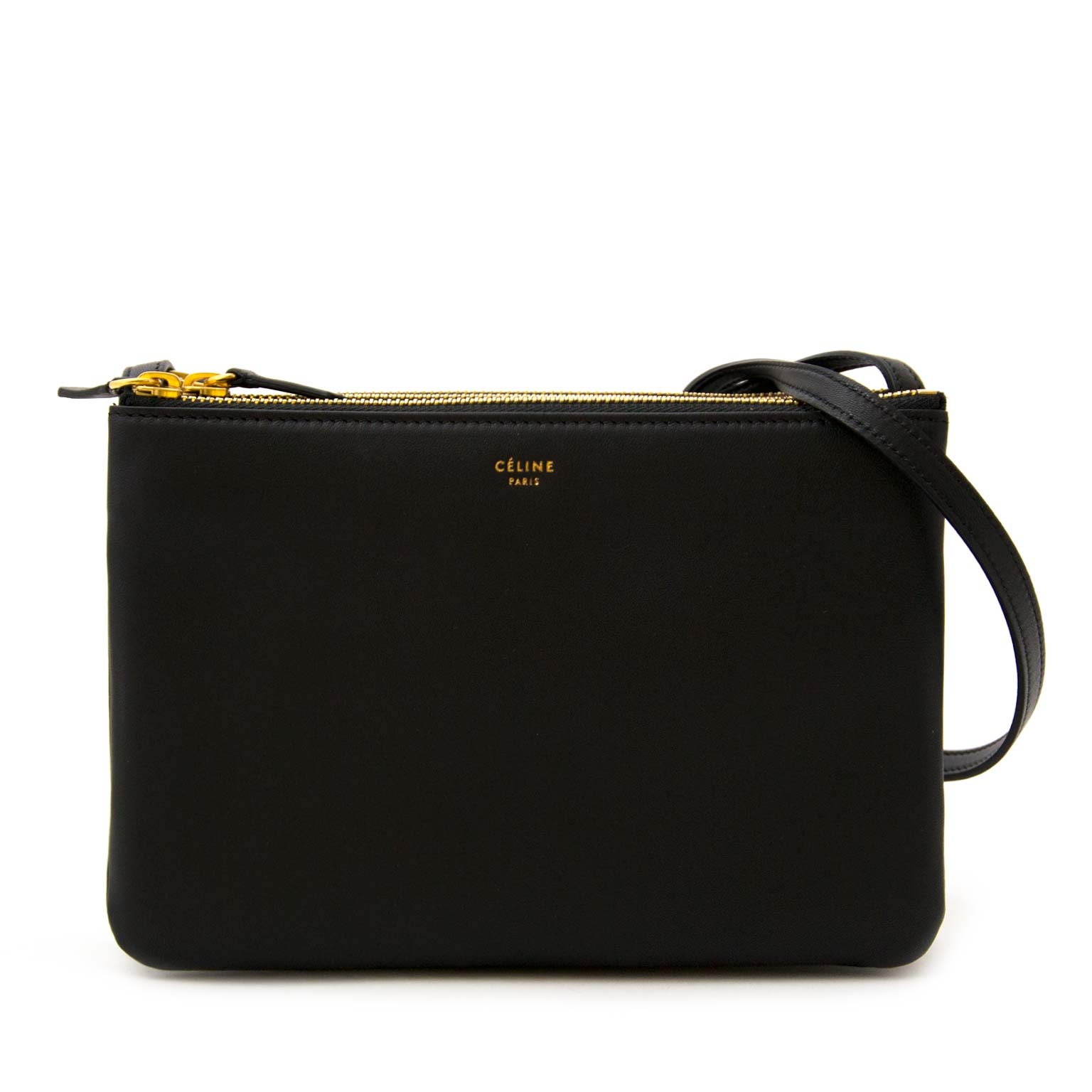 Celine trio bag large black hotsell