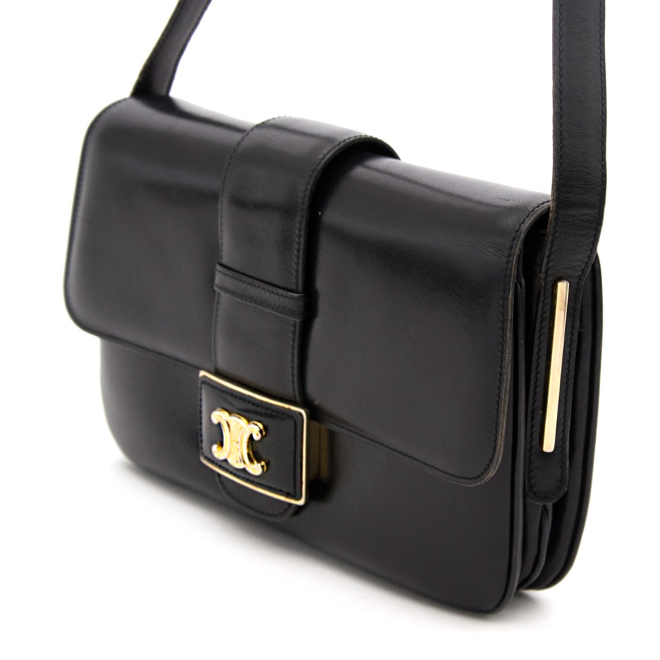 Céline Black Luggage Handbag ○ Labellov ○ Buy and Sell Authentic