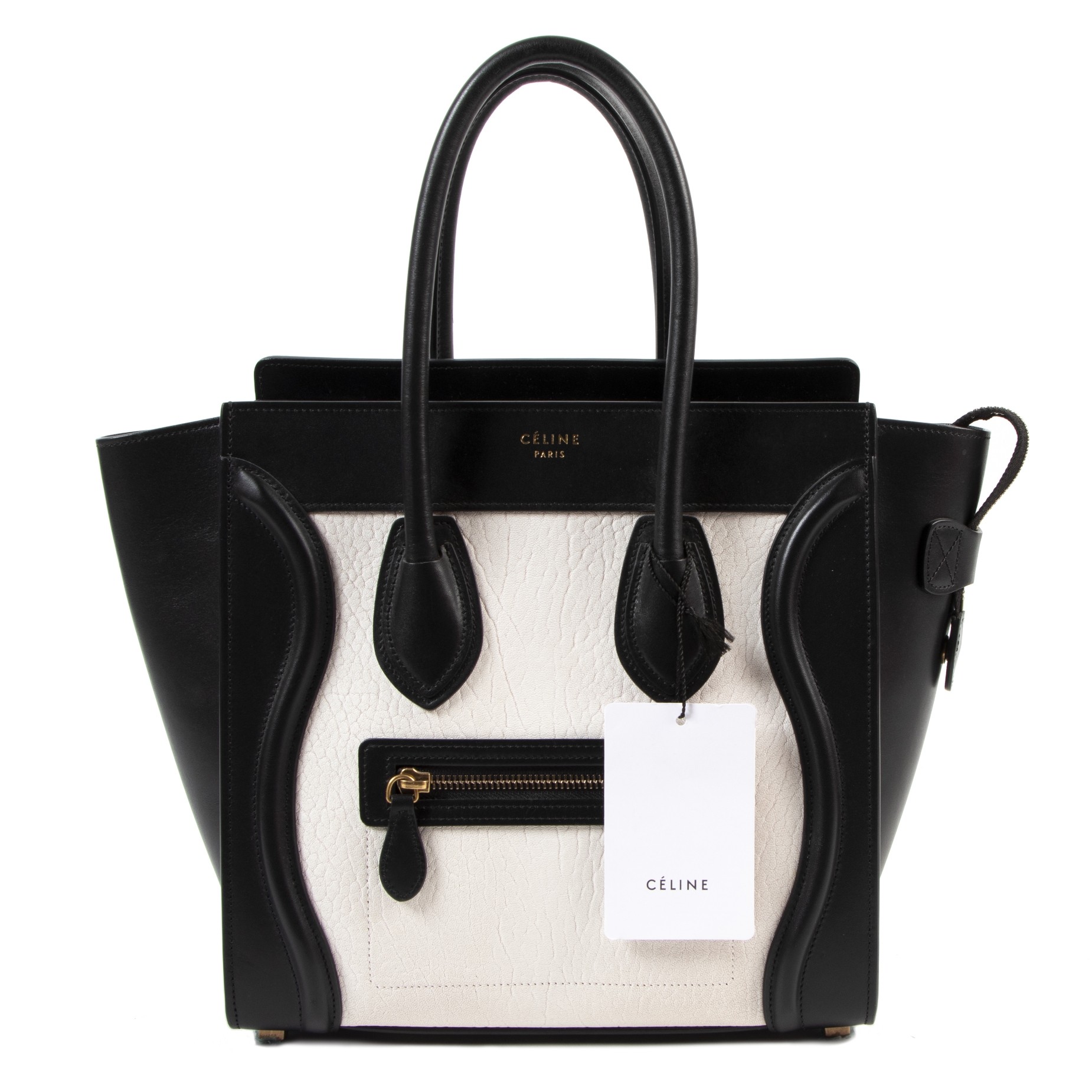 celine white and black bag