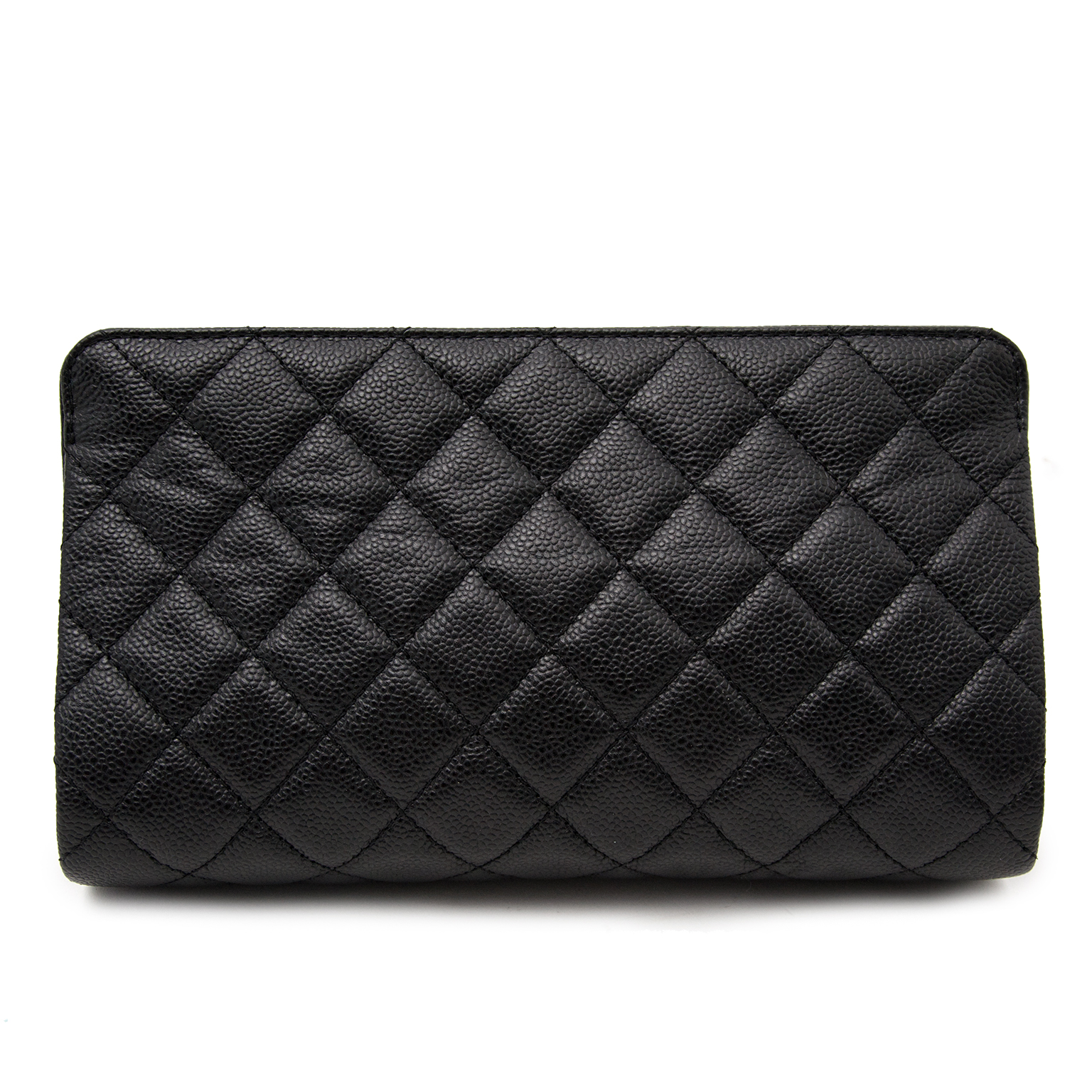 ショルダーバッグ・ポシェット × ヴィンテージ(中古) Chanel Caviar Clutch and Shoulder Bag CHANEL Vintage Black Caviar Leather CC Zip Tote Shoulder Bag