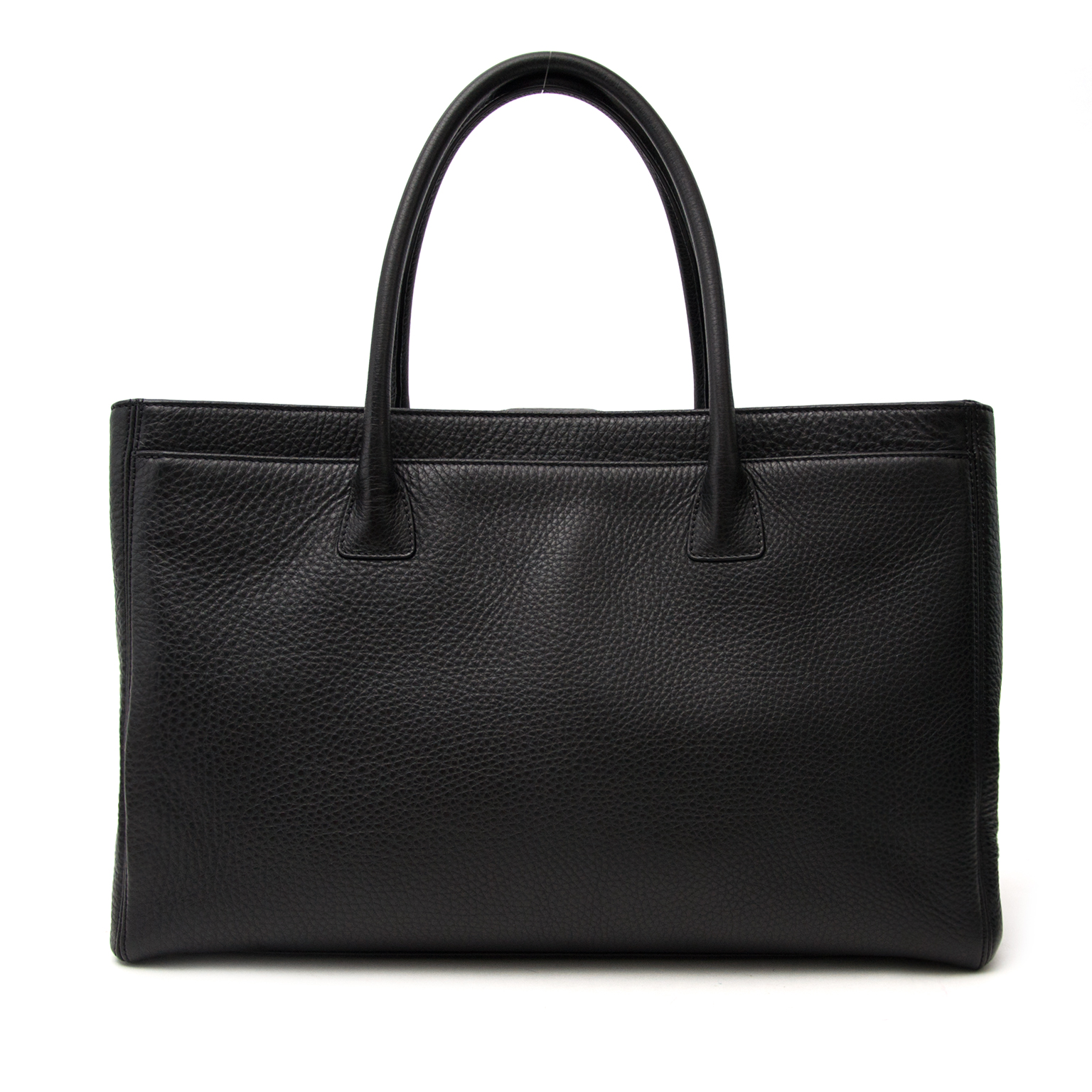 Chanel Black Executive Cerf Tote Bag Gold Hardware