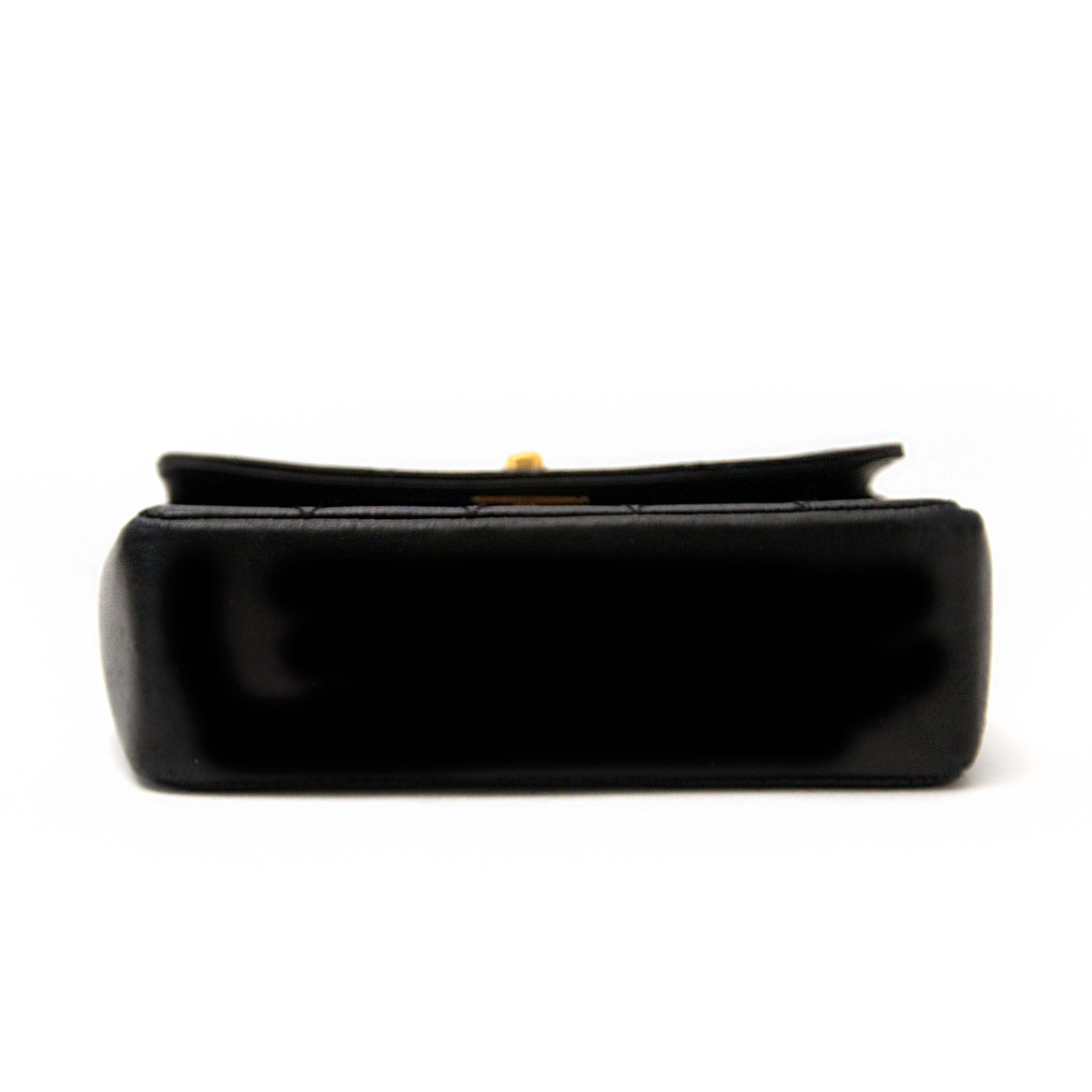 Chanel Vintage Mini Black Classic Flap Bag ○ Labellov ○ Buy and