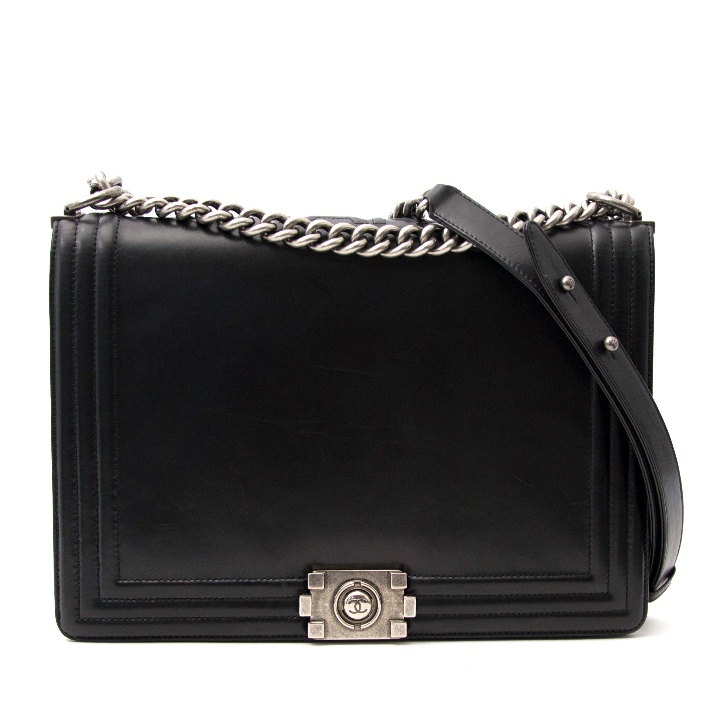 Chanel Black Large Le Boy Flap Bag ○ Labellov ○ Buy and Sell