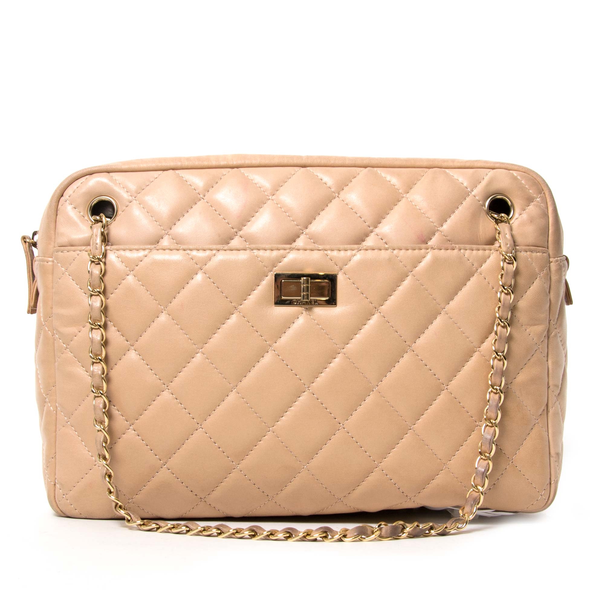 Chanel Beige Reissue Camera Bag ○ Labellov ○ Buy and Sell