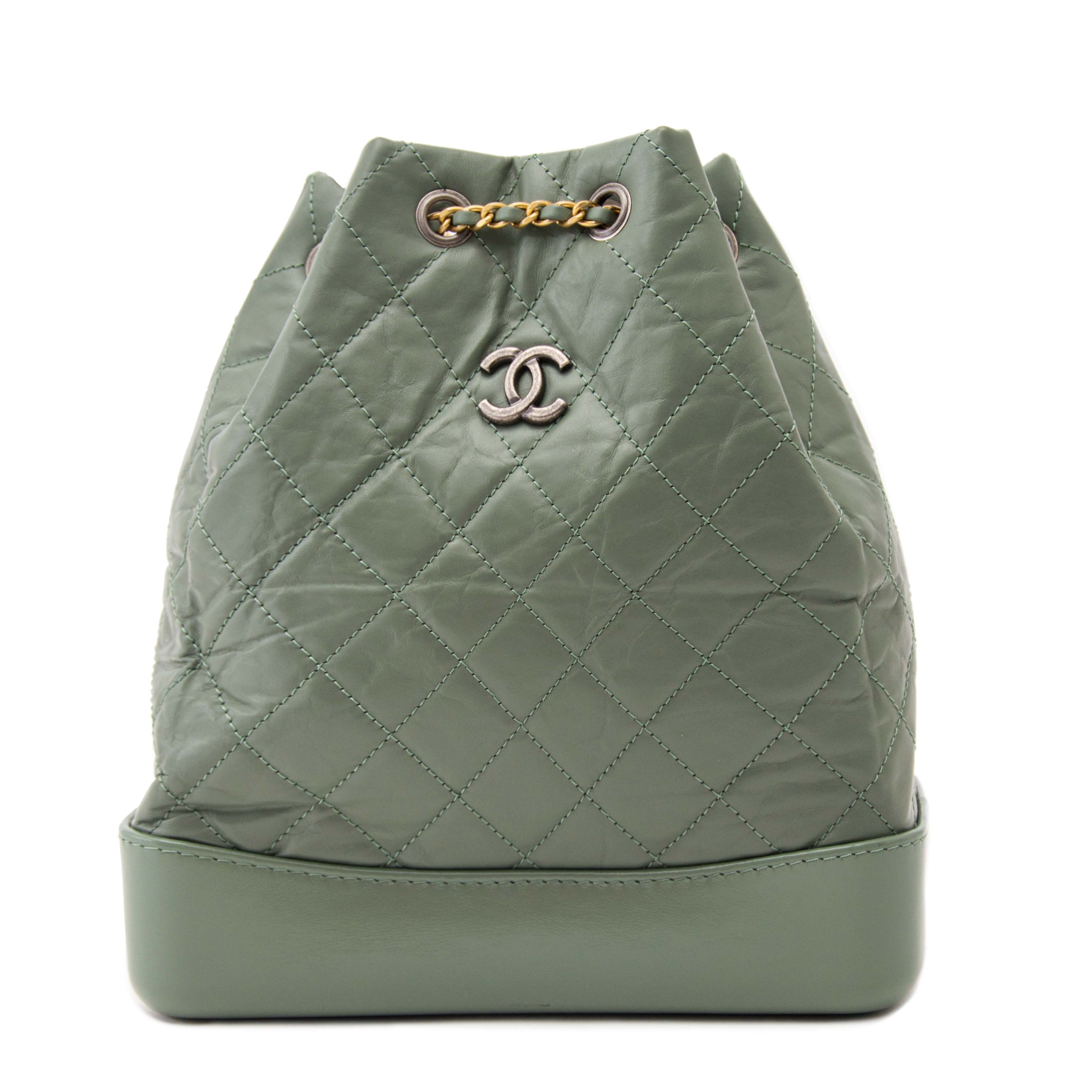 Chanel Small Green Gabrielle Backpack