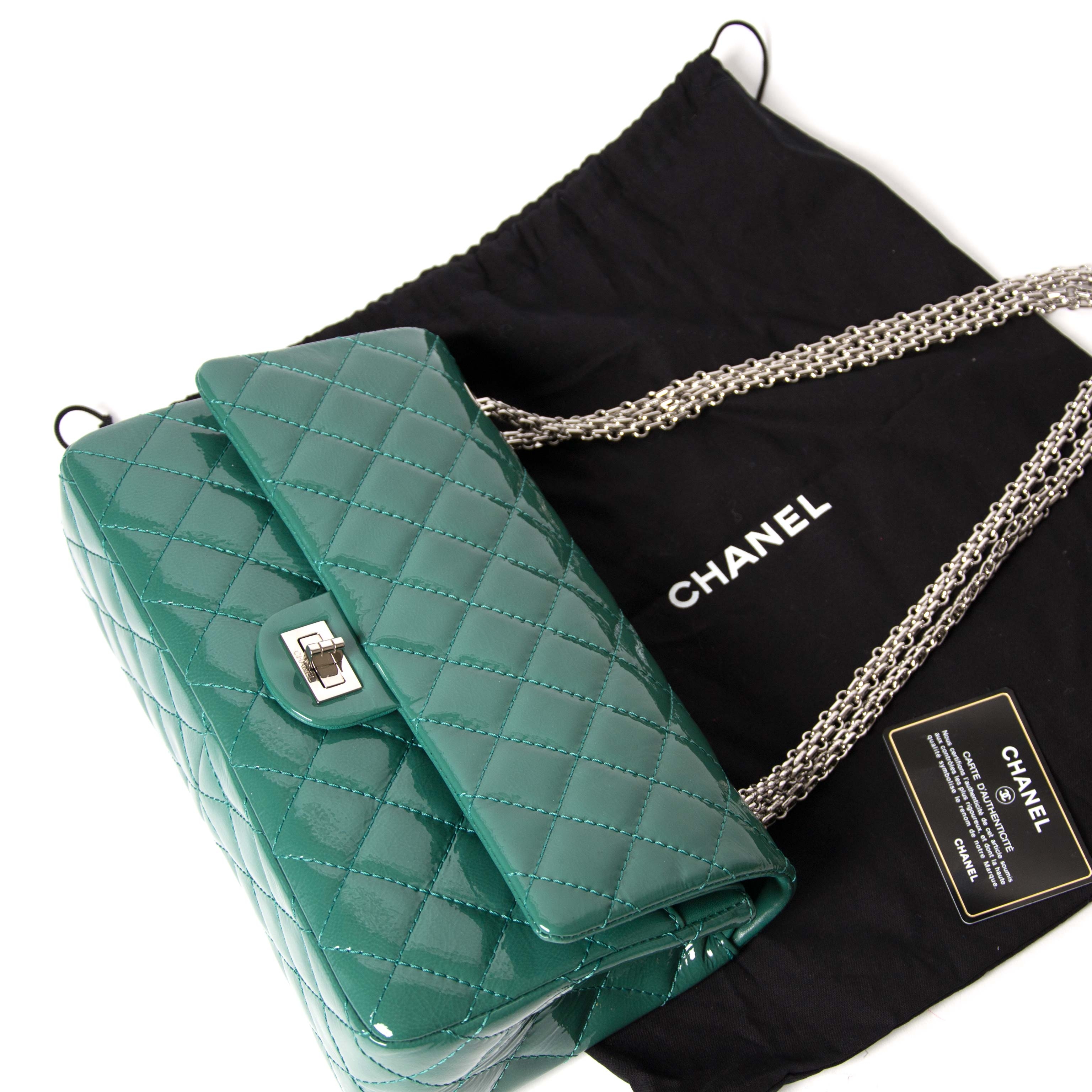 Chanel Green 2.55 Reissue Quilted Patent Leather Flap Bag ○ Labellov ○ Buy  and Sell Authentic Luxury