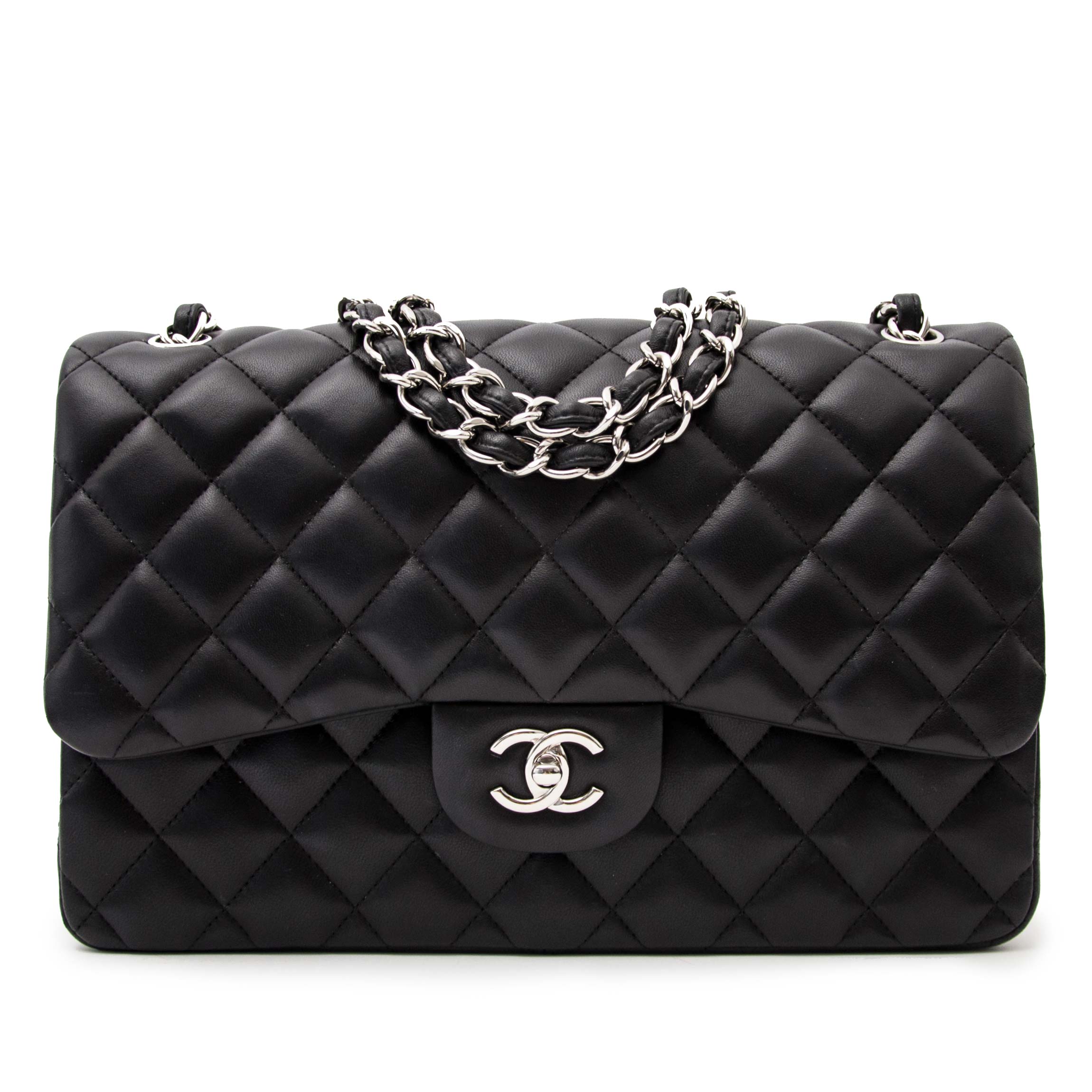Chanel Black Jumbo Classic Double Flap Bag Labellov Buy and Sell Authentic  Luxury