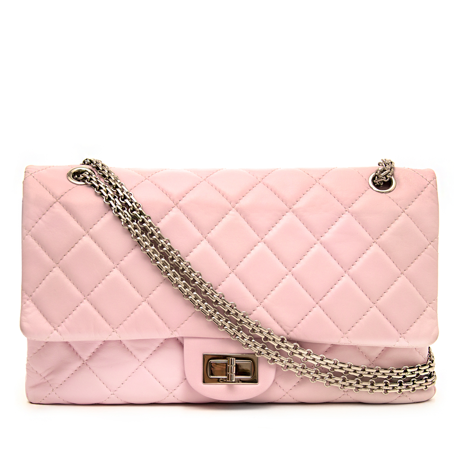 Chanel Reissue 227 Pink Leather ref.151041 - Joli Closet