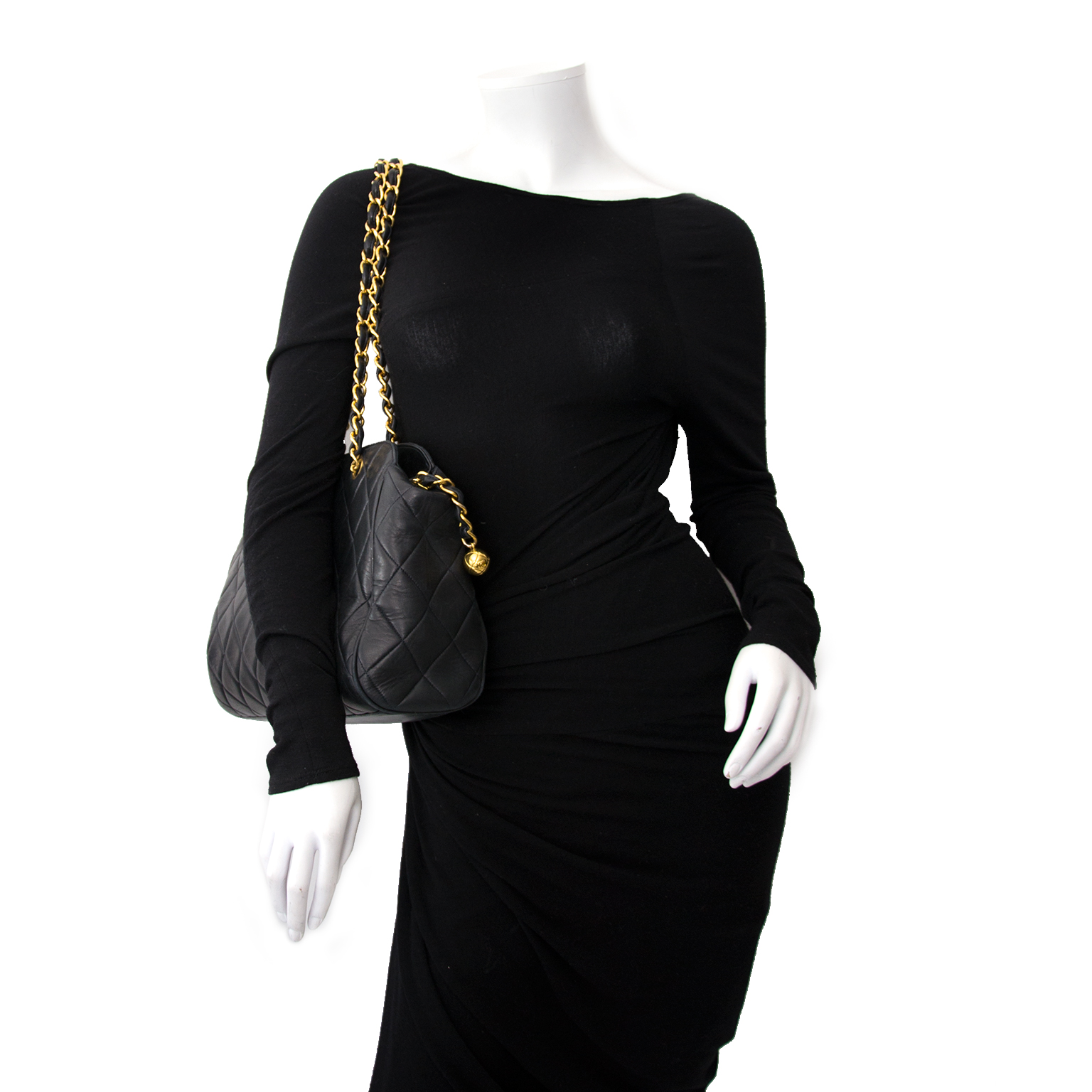 chanel black purse classic