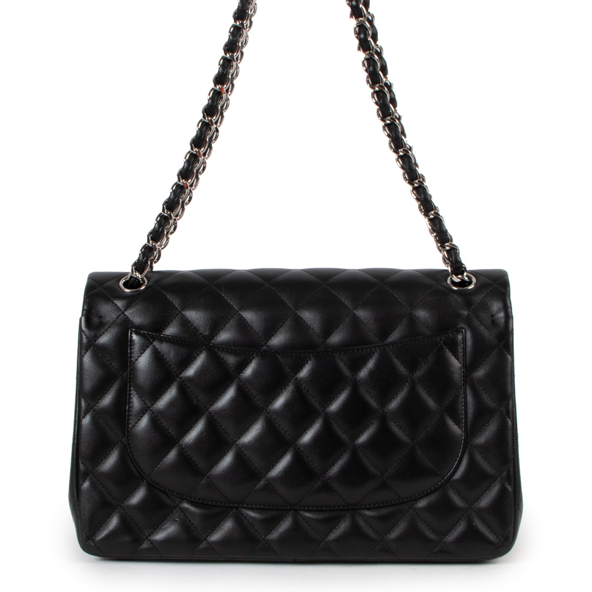 Chanel Medium Classic lined Flap Bag Black Leather Lambskin ref.971573 -  Joli Closet