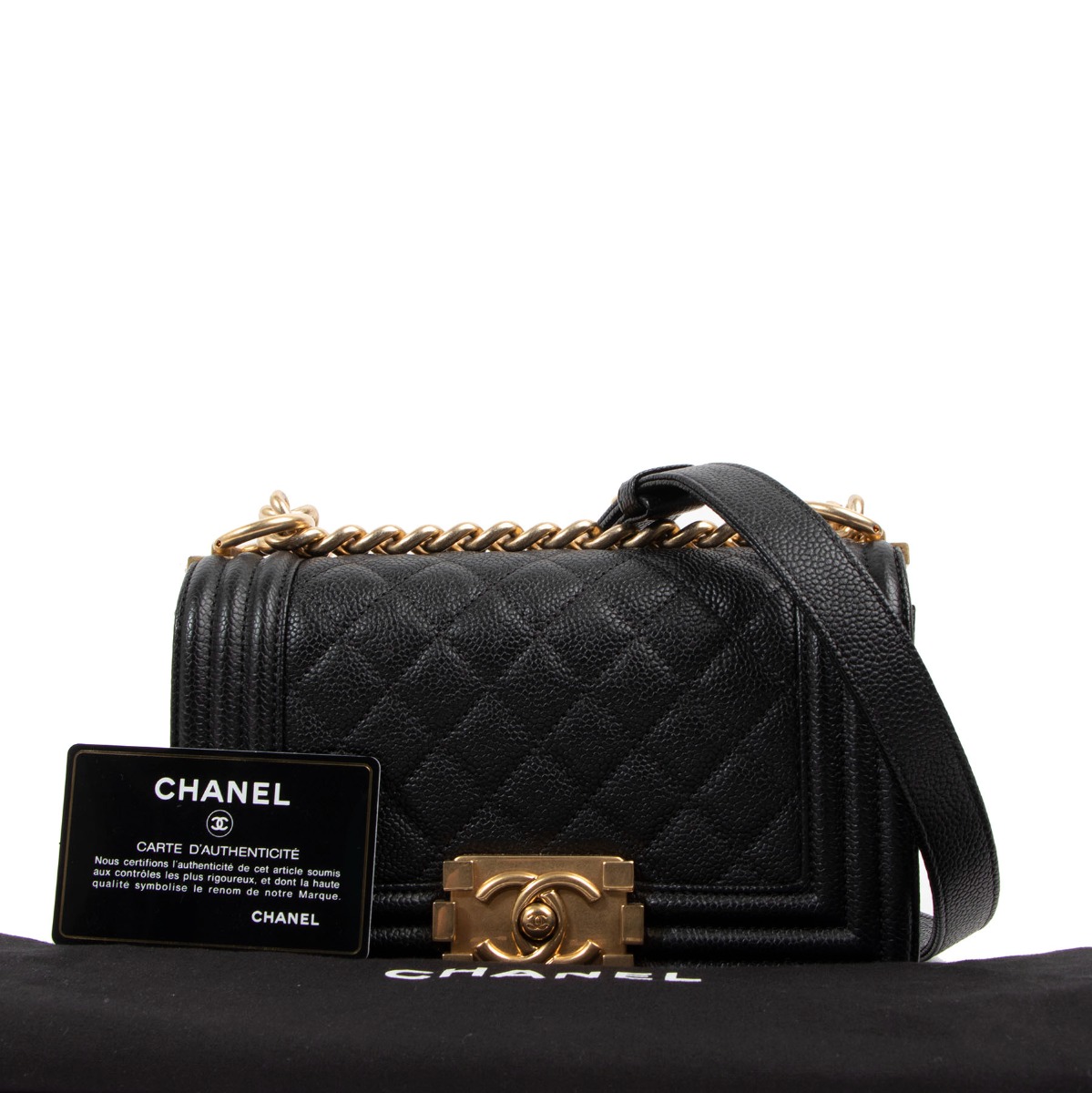 Chanel Black Caviar Leather iPhone 11 Pro Max Case ○ Labellov