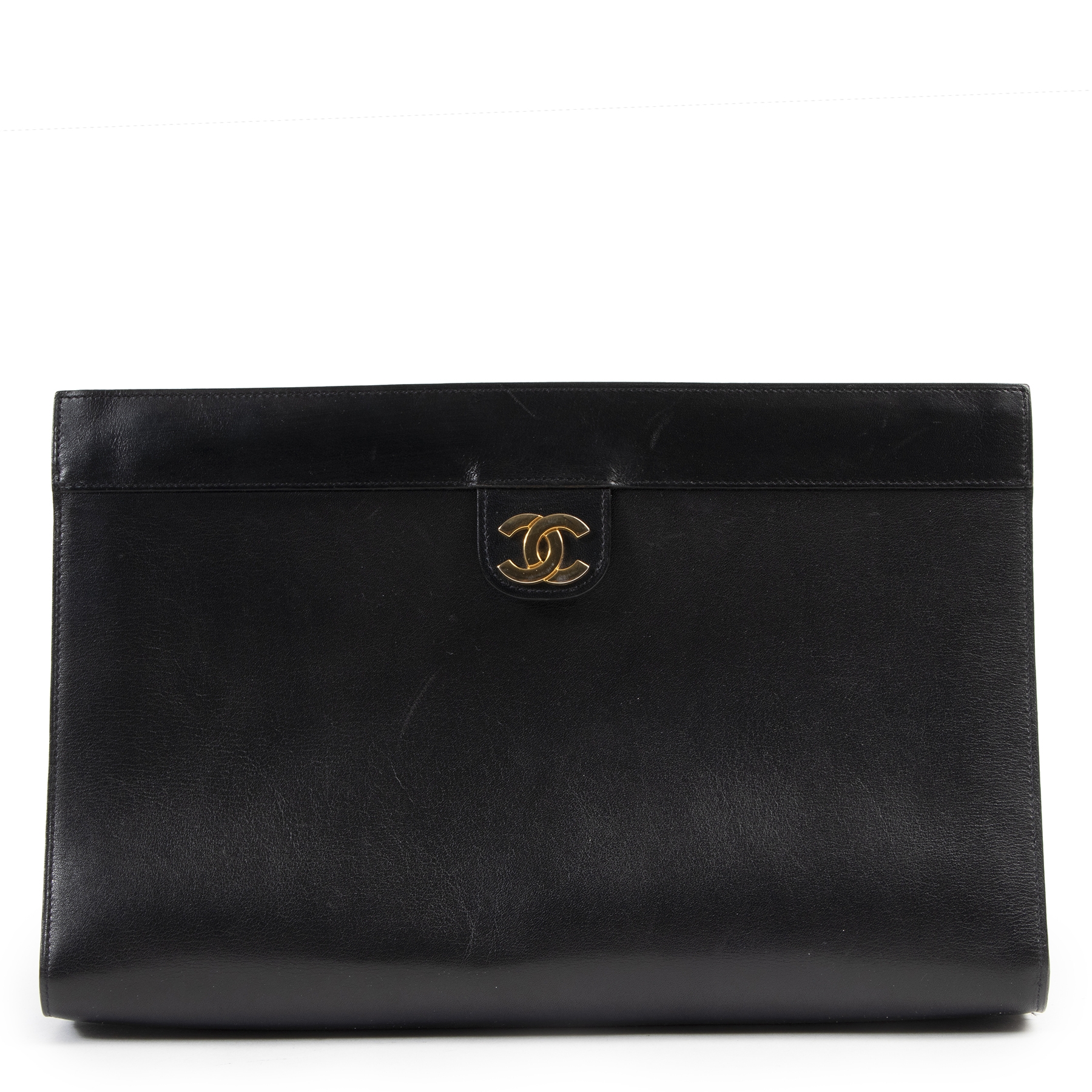 Céline Black Clutch With Gold Chain ○ Labellov ○ Buy and Sell Authentic  Luxury