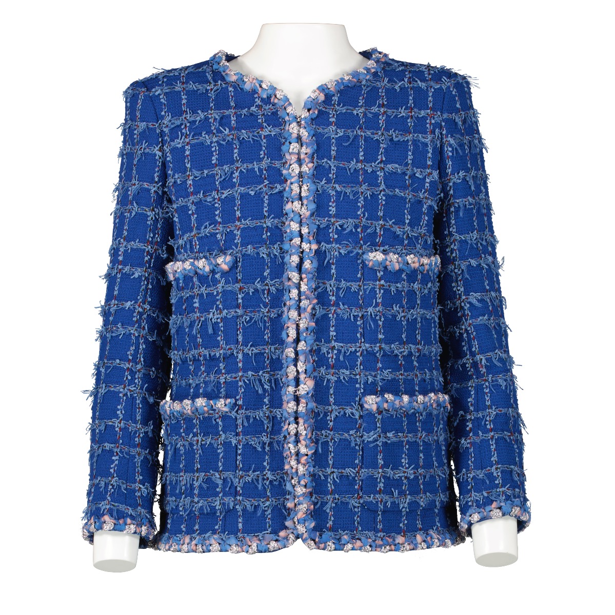 Tweed jacket Chanel Blue size 36 FR in Tweed - 35169335