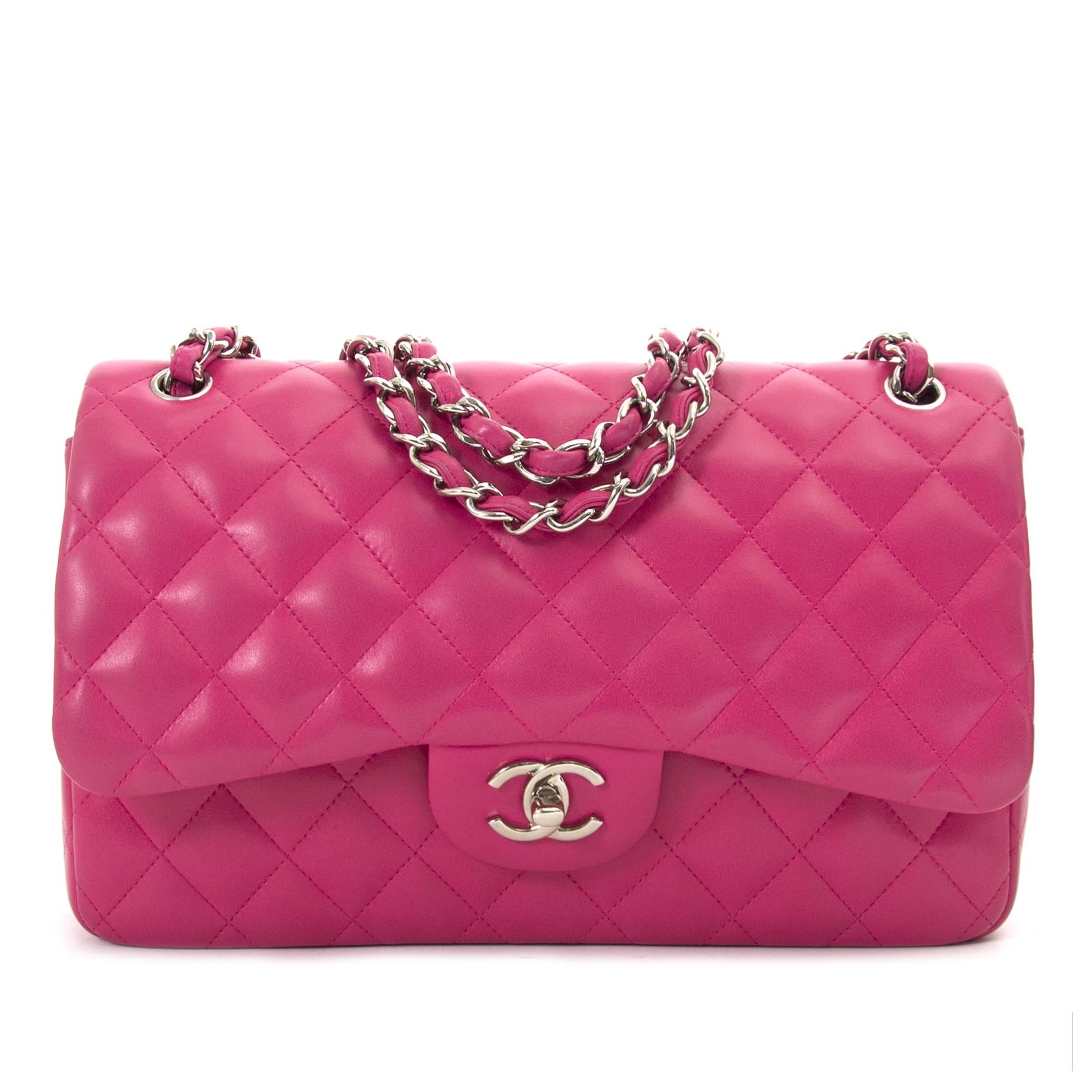 Bubblegum pink chanel bag sales