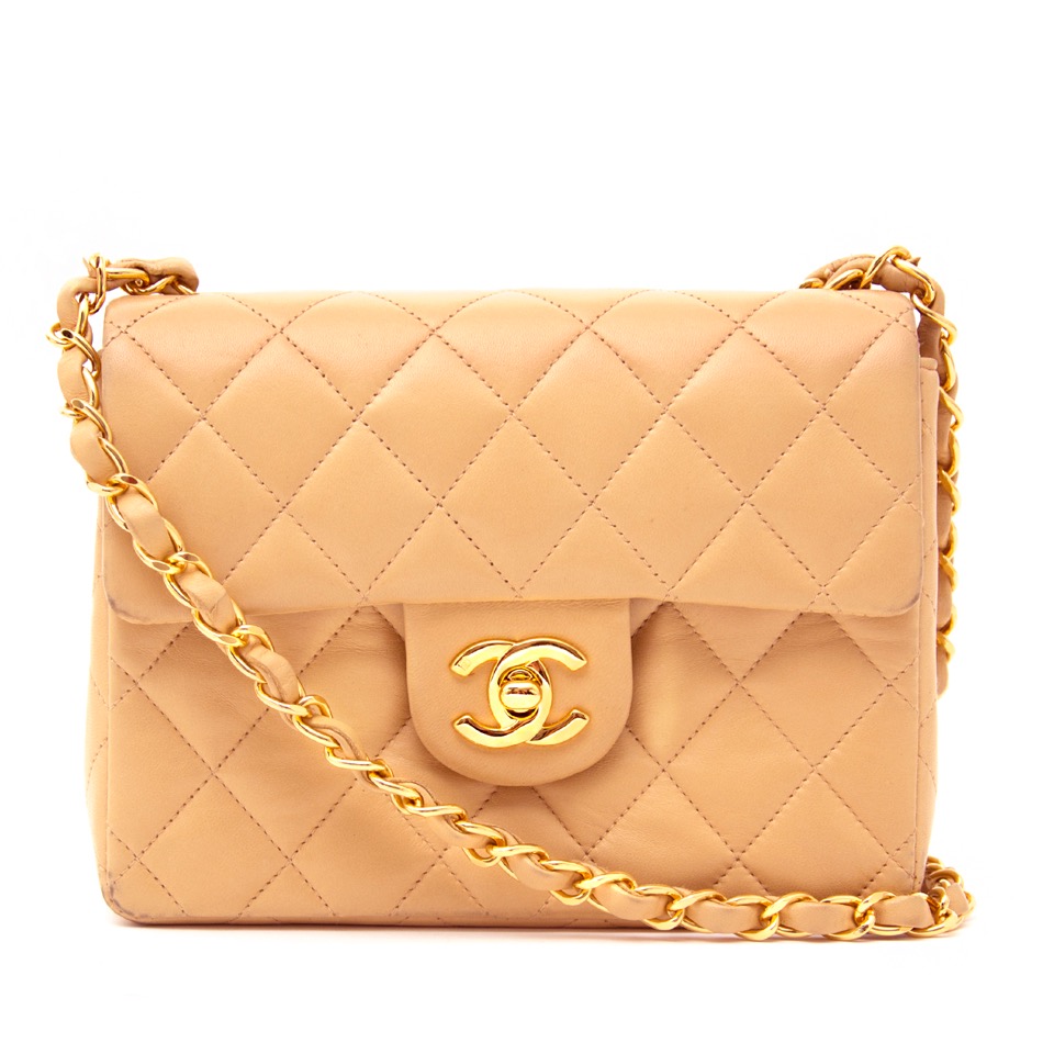 New Chanel Classic 2021 Rectangular Mini Beige Flap Bag – Fashion Reloved