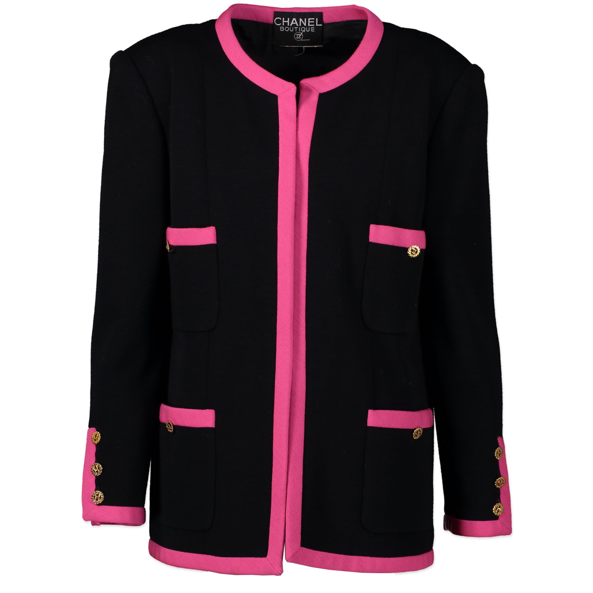 Chanel Vintage 2000 Collared Tweed Jacket Jackets  Designer Exchange   Buy Sell Exchange