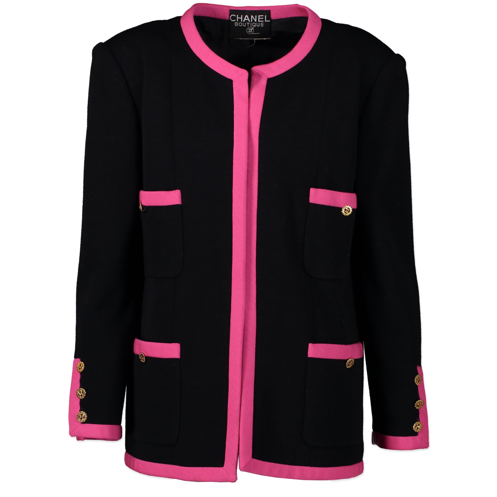 Pink hotsell chanel coat
