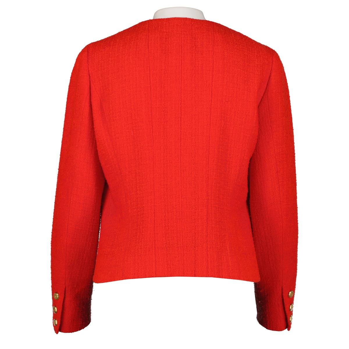 Chanel 1996 Red Tweed Jacket ○ Labellov ○ Buy and Sell