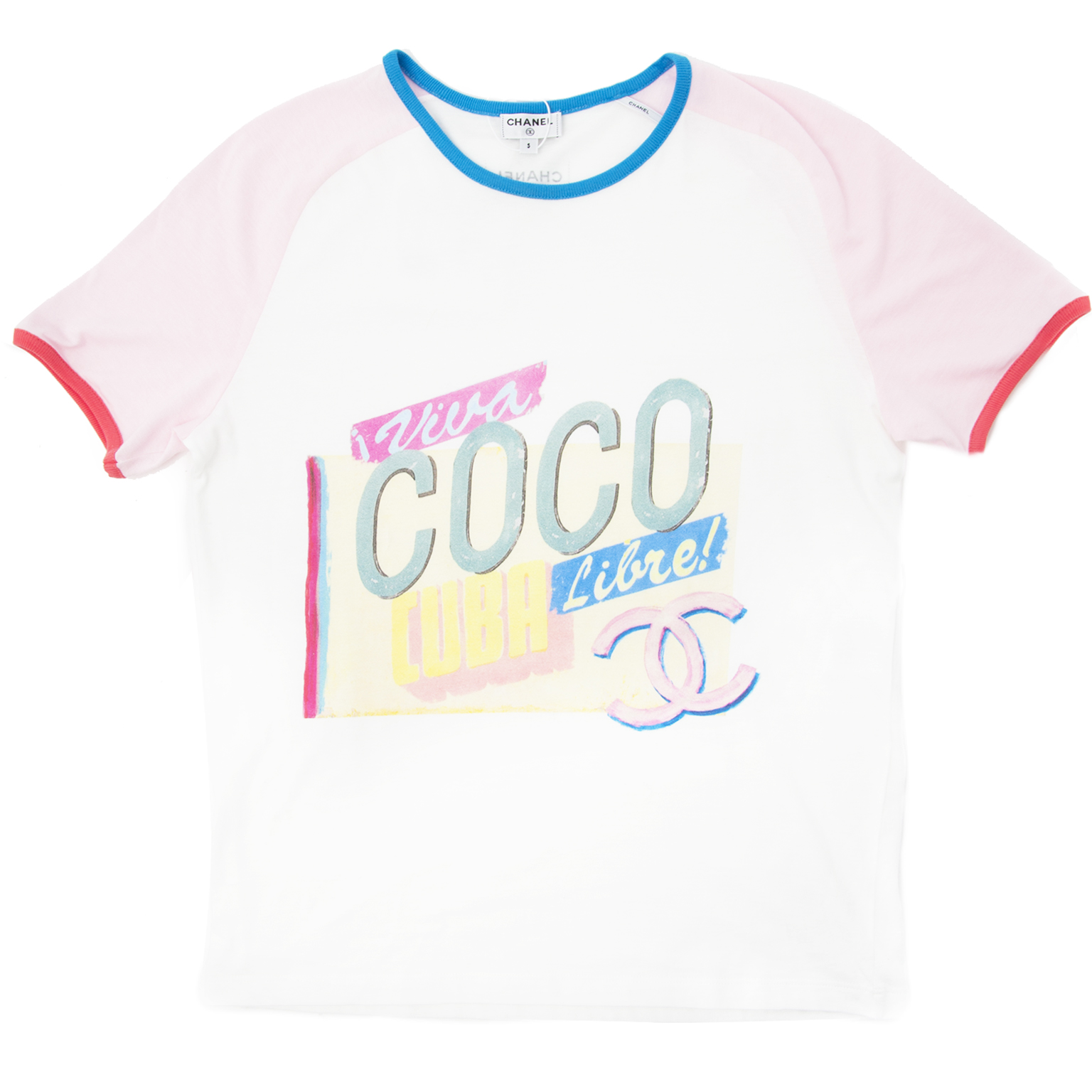 Chanel Viva Coco Cuba libre t-shirt White Cotton ref.423691