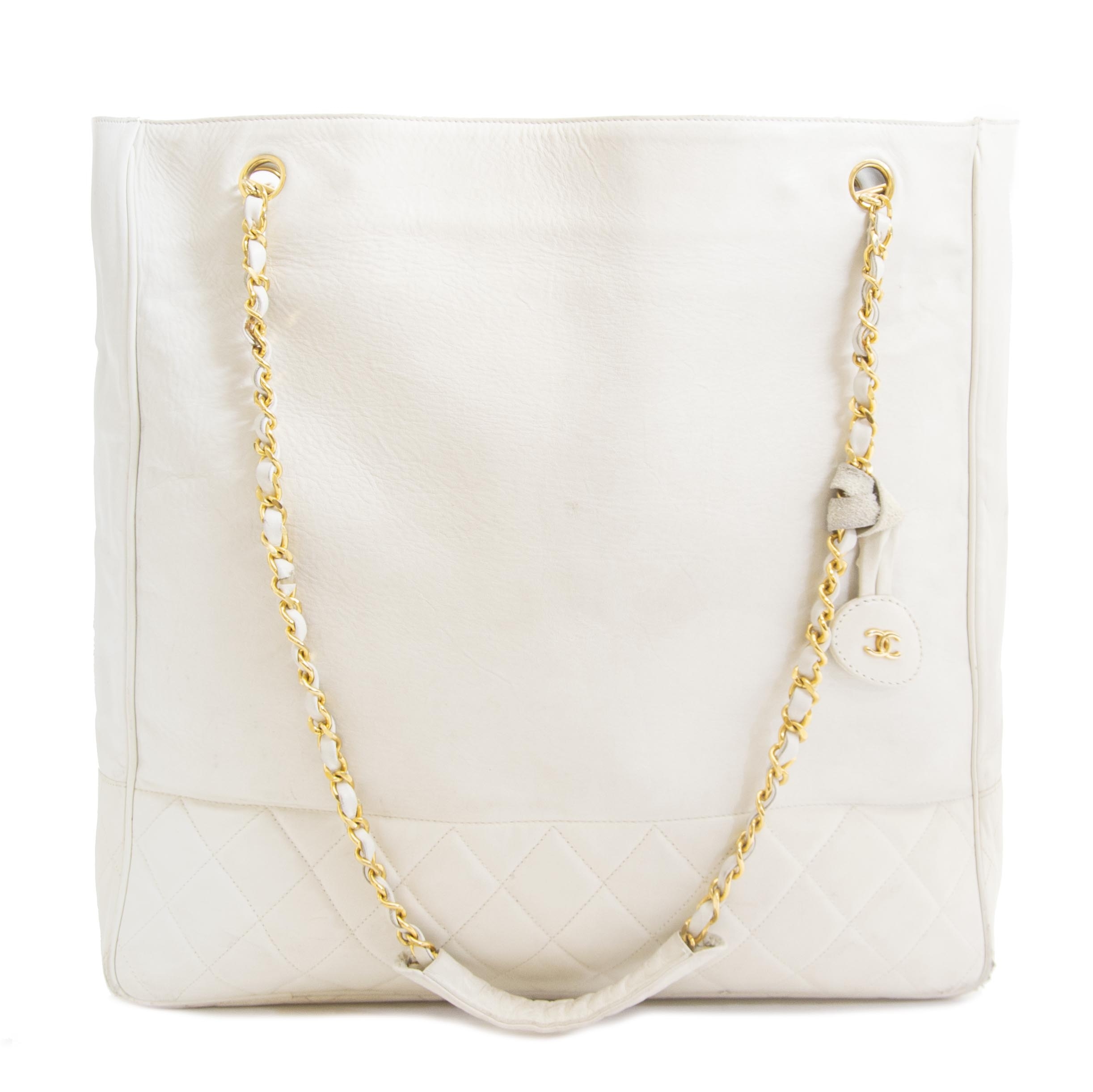 Chanel white deals vintage bag