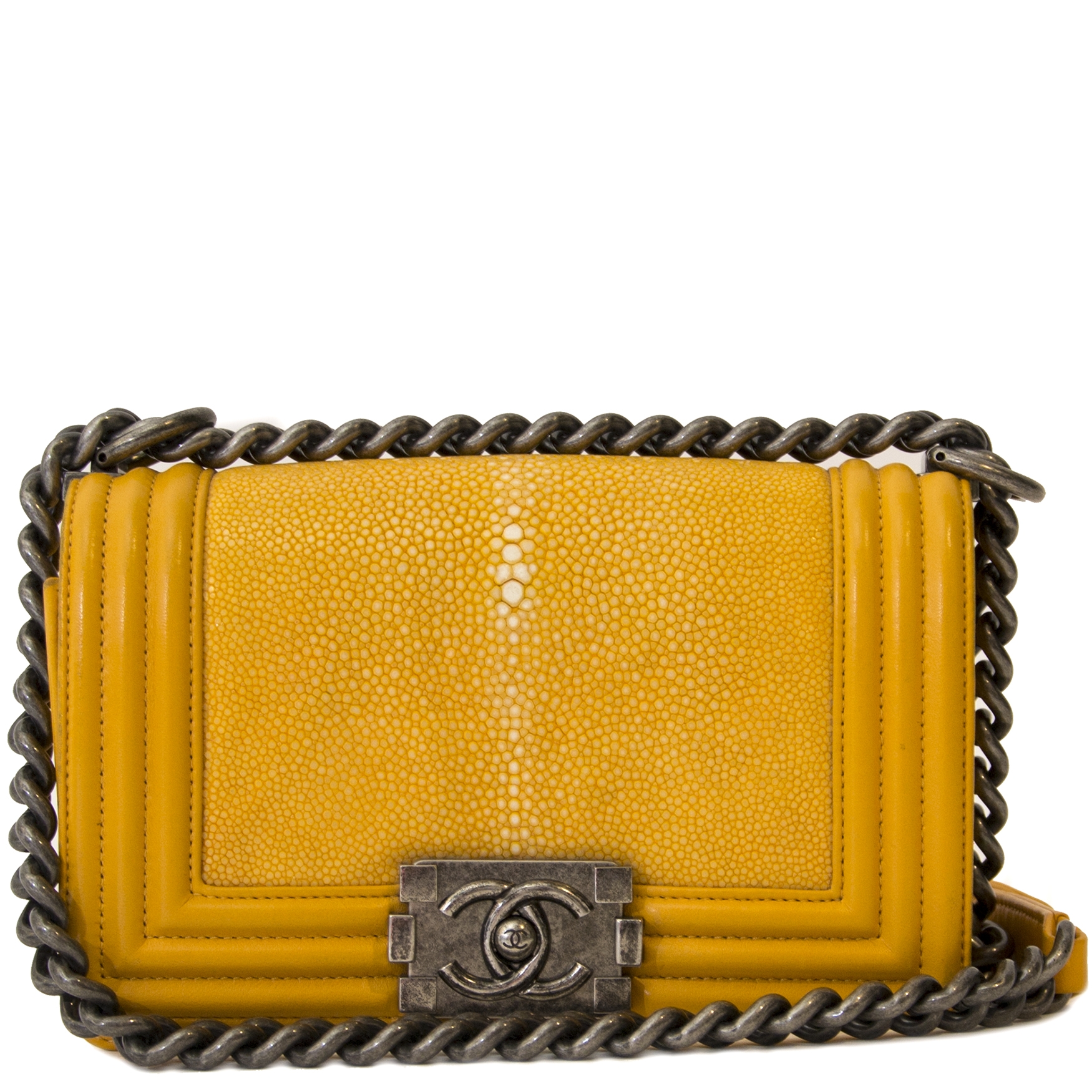 Chanel new arrivals galuchat boy