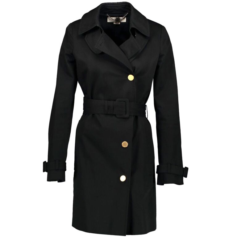 Stella mccartney black coat shop