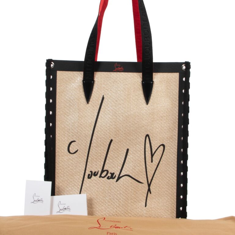 Christian Louboutin Beige Cabalance Tote Shoulder Bag Labellov
