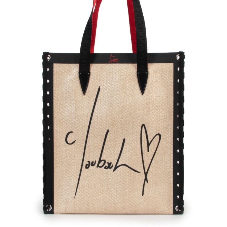 Christian Louboutin Beige Cabalance Tote Shoulder Bag Labellov
