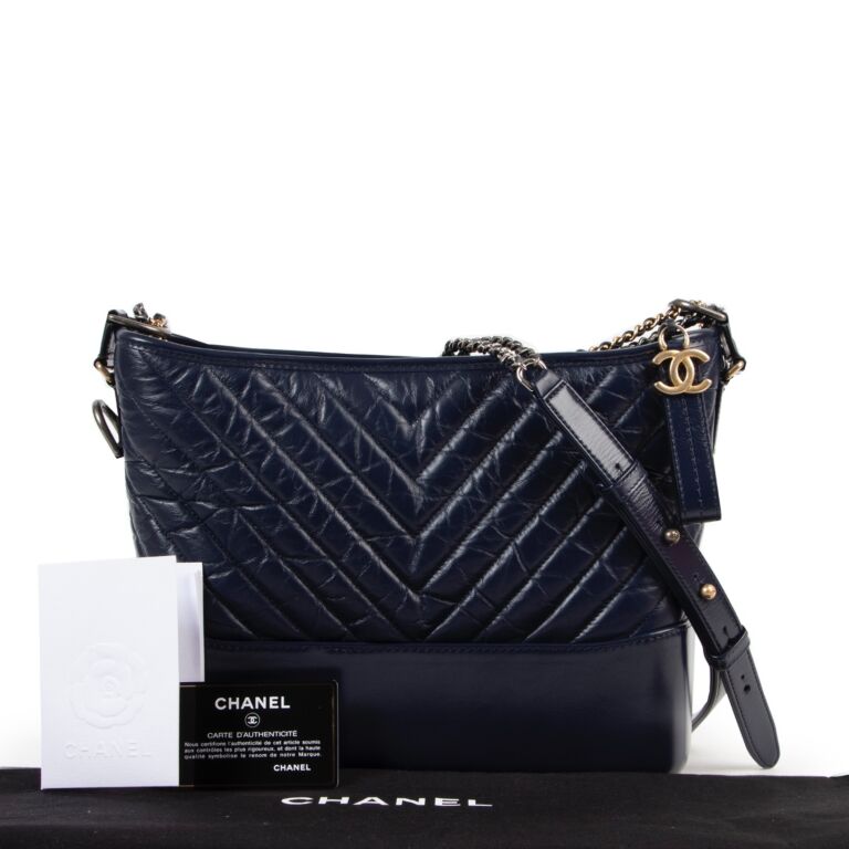 Chanel Navy Blue Large Gabrielle Bag ○ Labellov ○ Buy and Sell