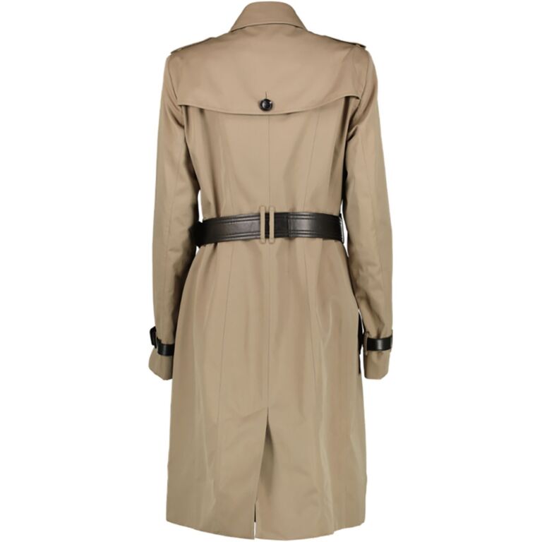 Burberry trench top coat leather